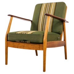 Danish Modern Teak & Oak Lounge Chair