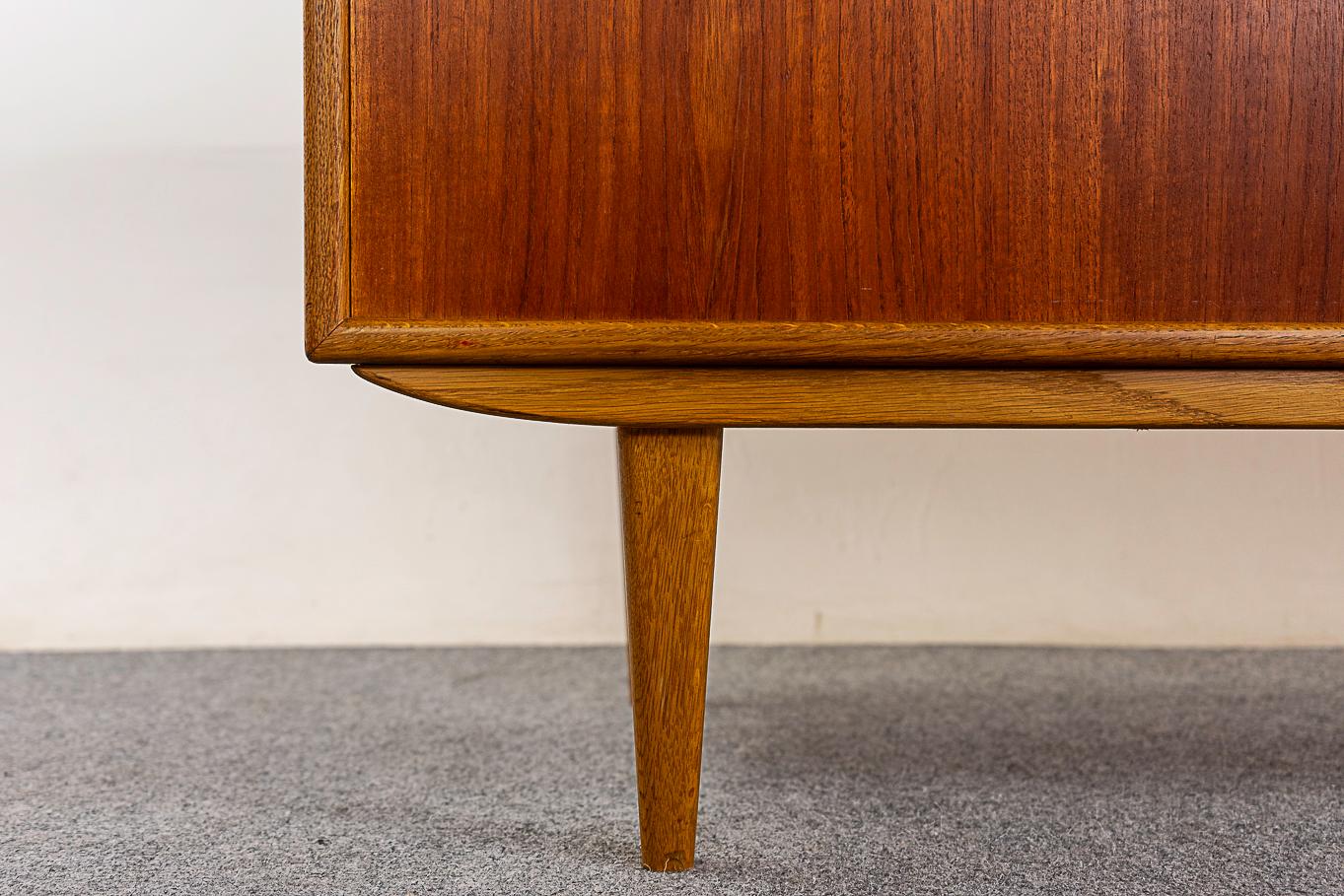 Mid-20th Century Danish Modern Teak & Oak Mid-Century Sideboard For Sale