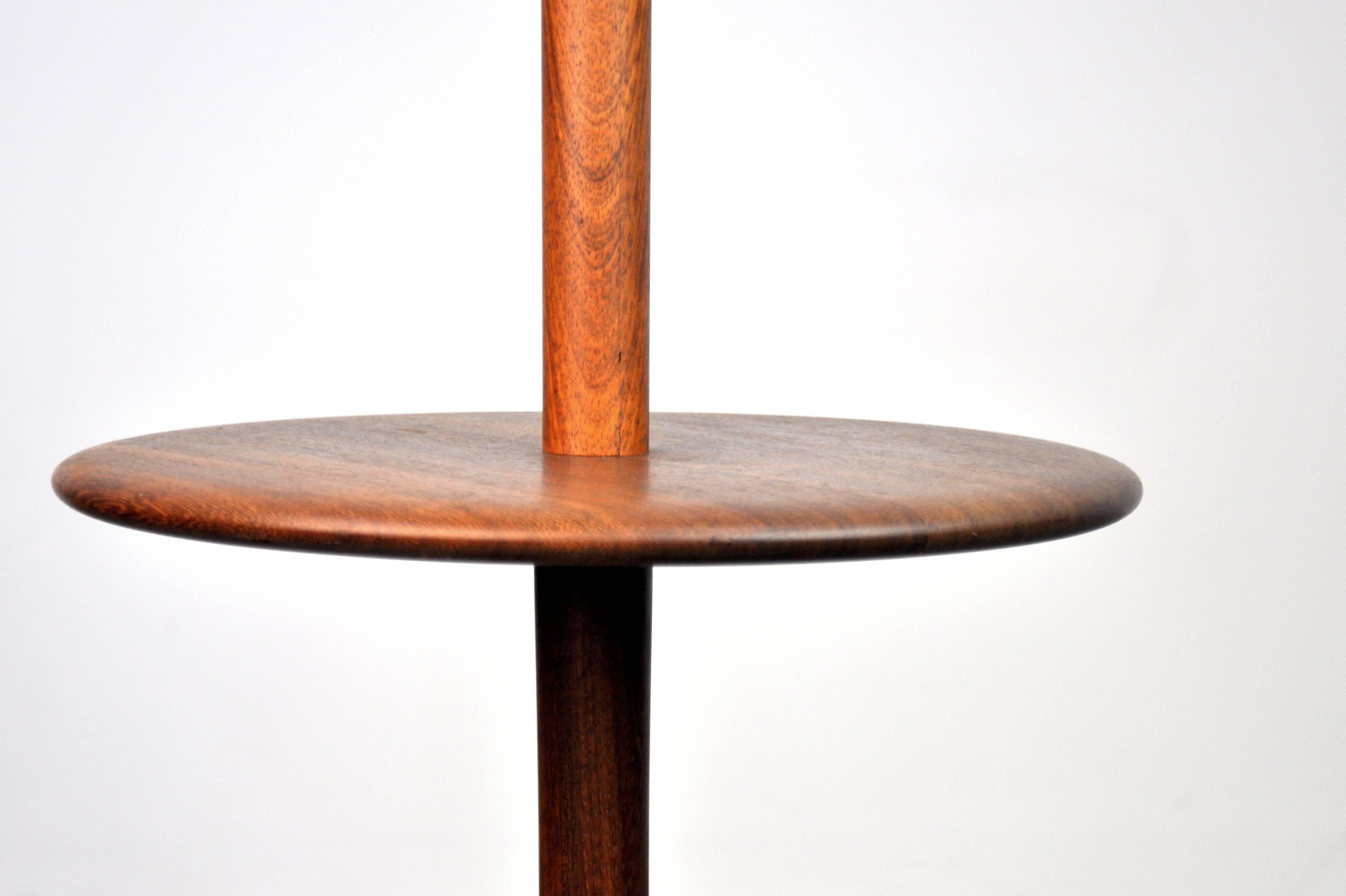 Danish Modern Teak Onion Floor Lamp In Excellent Condition In Miami, FL