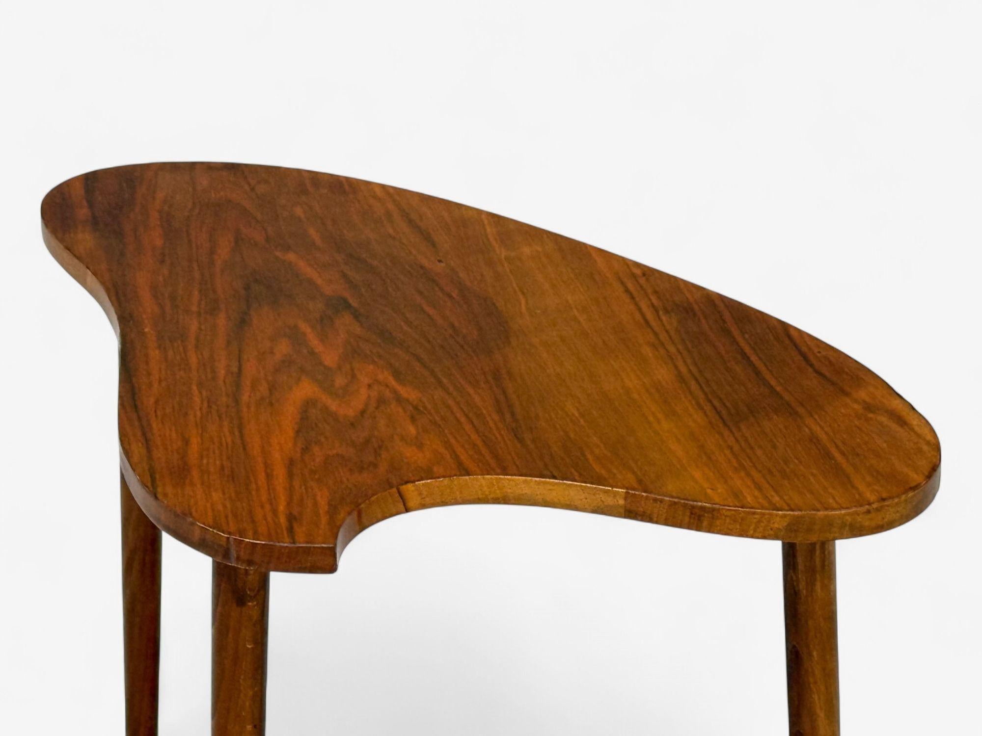 Mid-20th Century Danish Modern, Teak, Organic Form Side Table, Denmark, 1950s For Sale
