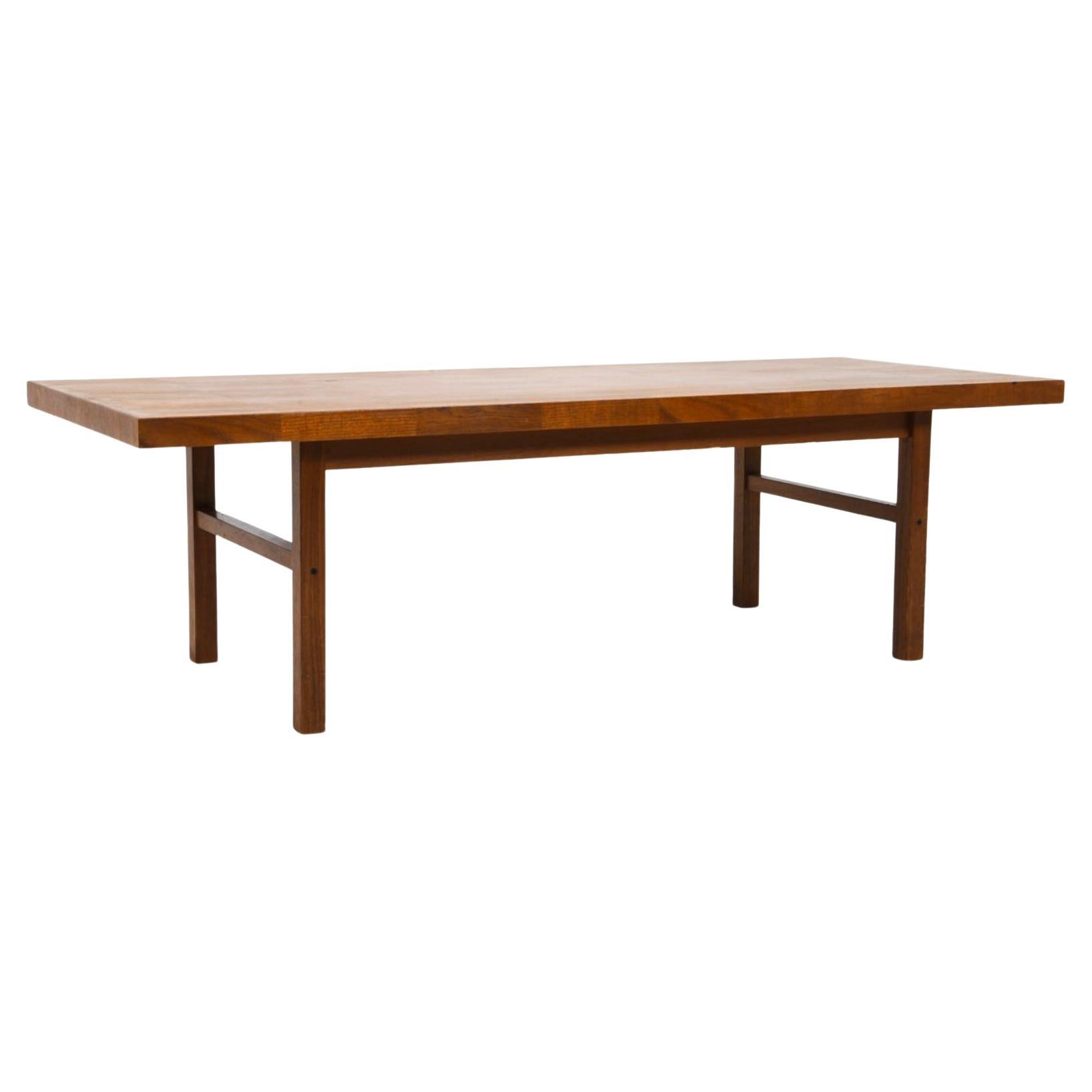 Danish Modern Teak Patchwork Rectangle coffee table by Bramin Mobler. Beautiful Teak coffee table with Geometric shape on square teak legs. Made in Denmark circa 1960. 

Located in Brooklyn NYC

Dimensions: L 63