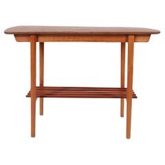 Retro Danish Modern Teak & Pine Occasional Table