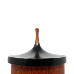 Seau à glace danois moderne en teck et plastique par Laurids Lonborg