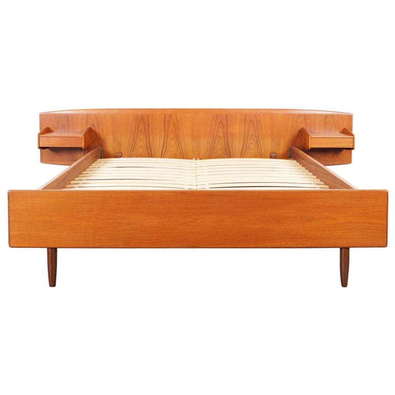 Mid Century Modern Teak Queen Bed Hanaposy
