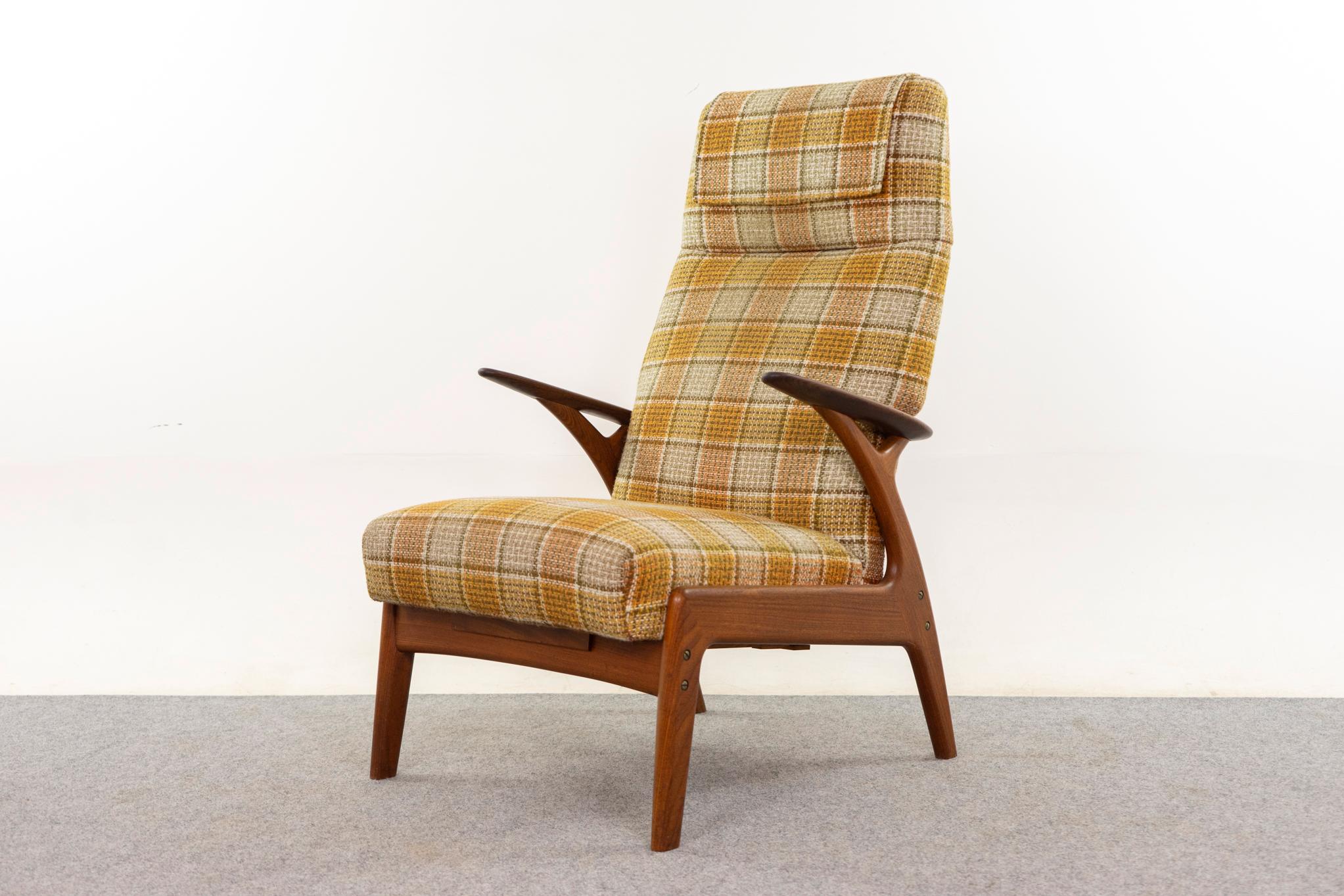 Scandinavian Modern Danish Modern Teak Recliner by Christian Sorensen
