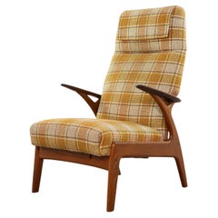 Sillón reclinable moderno danés de teca de Christian Sorensen