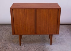 Danish Modern Teak Record Cabinet by Kai Kristiansen for Feldballes Møbelfabrik