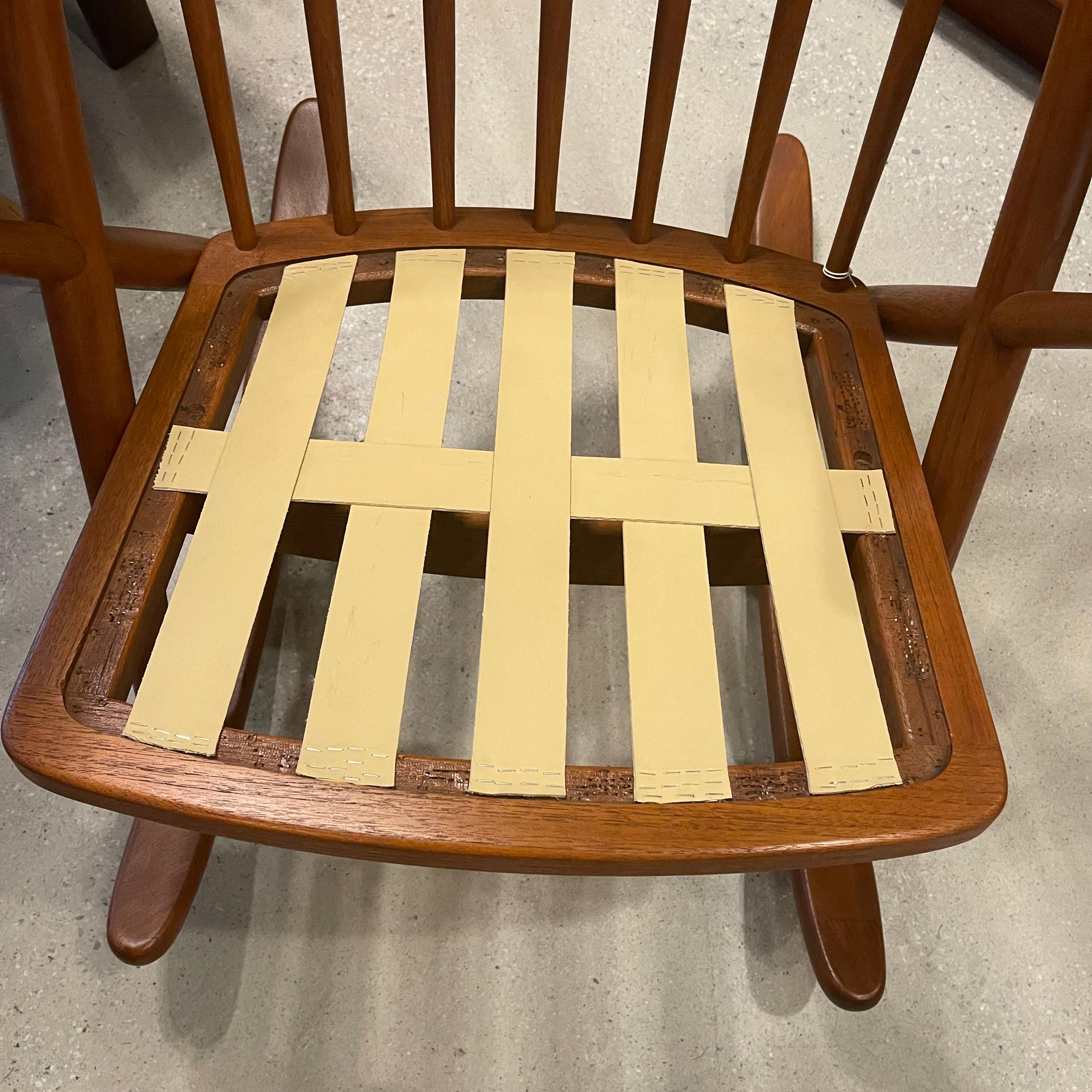 Danish Modern Teak Rocking Chair By Frank Reenskaug For Bramin 5