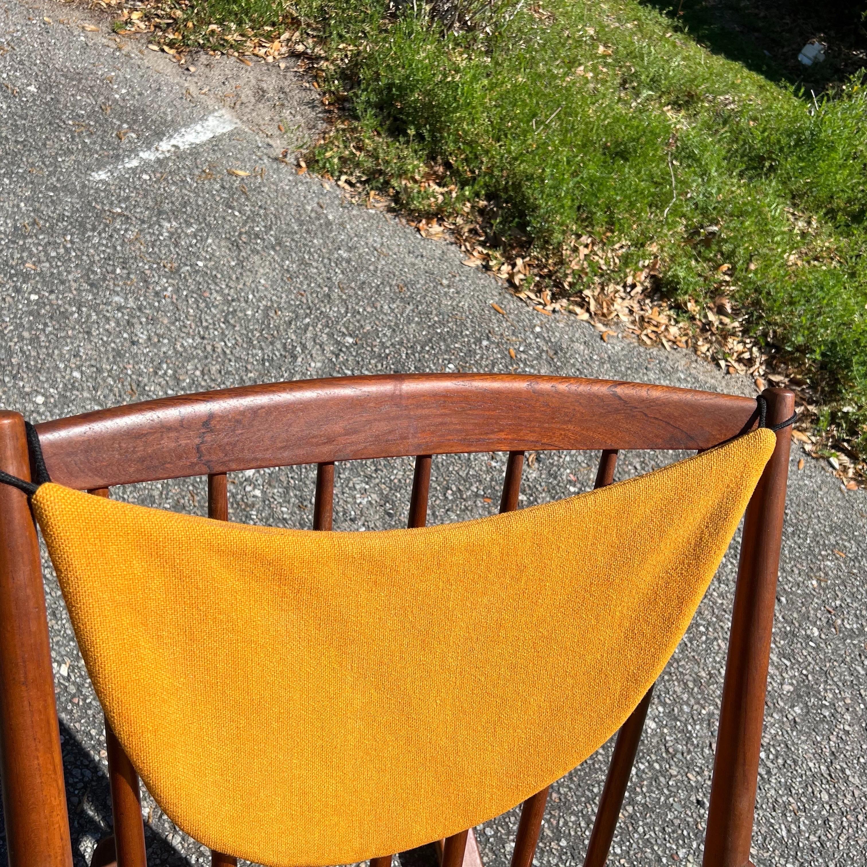 Mid-20th Century Danish Modern Teak Rocking Chair by Frank Reenskaug for Bramin Møbler For Sale