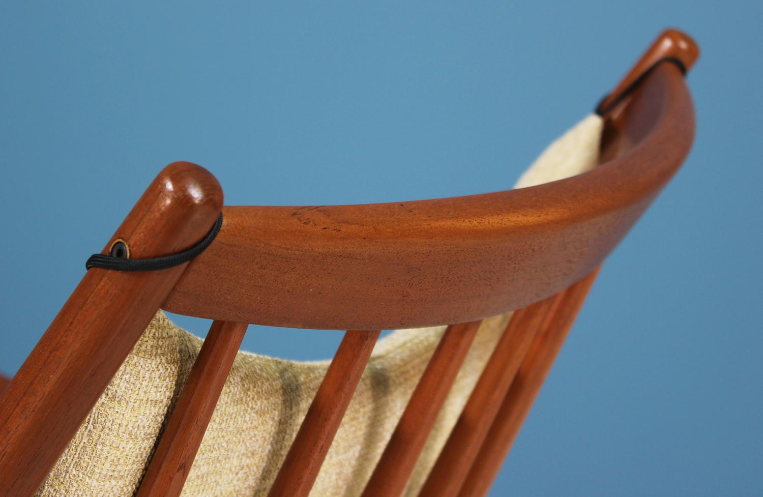 Danish Modern Teak Rocking Chair by Frank Reenskaug for Bramin Møbler 3