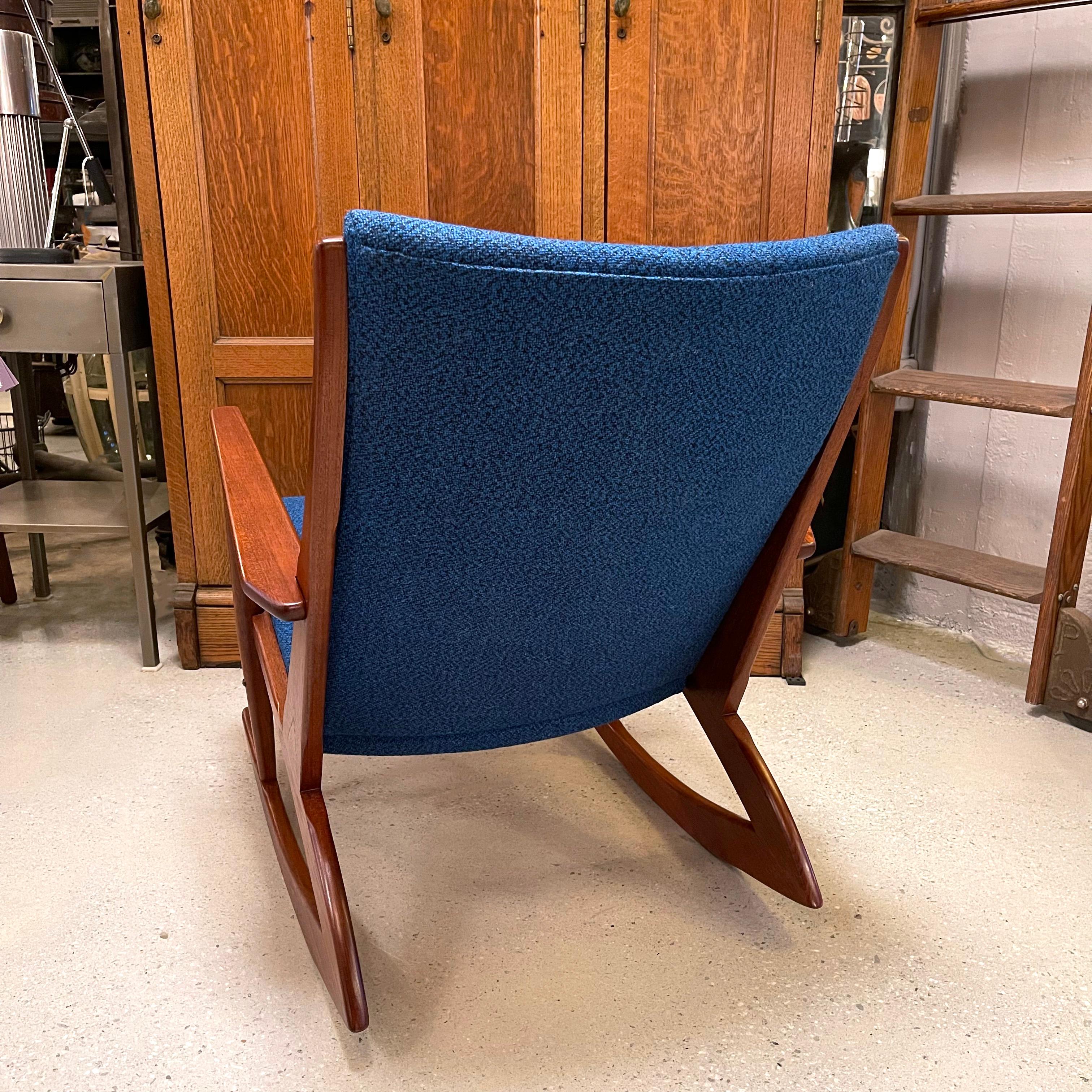 Scandinavian Modern Danish Modern Teak Rocking Chair by Holgar Georg Jensen