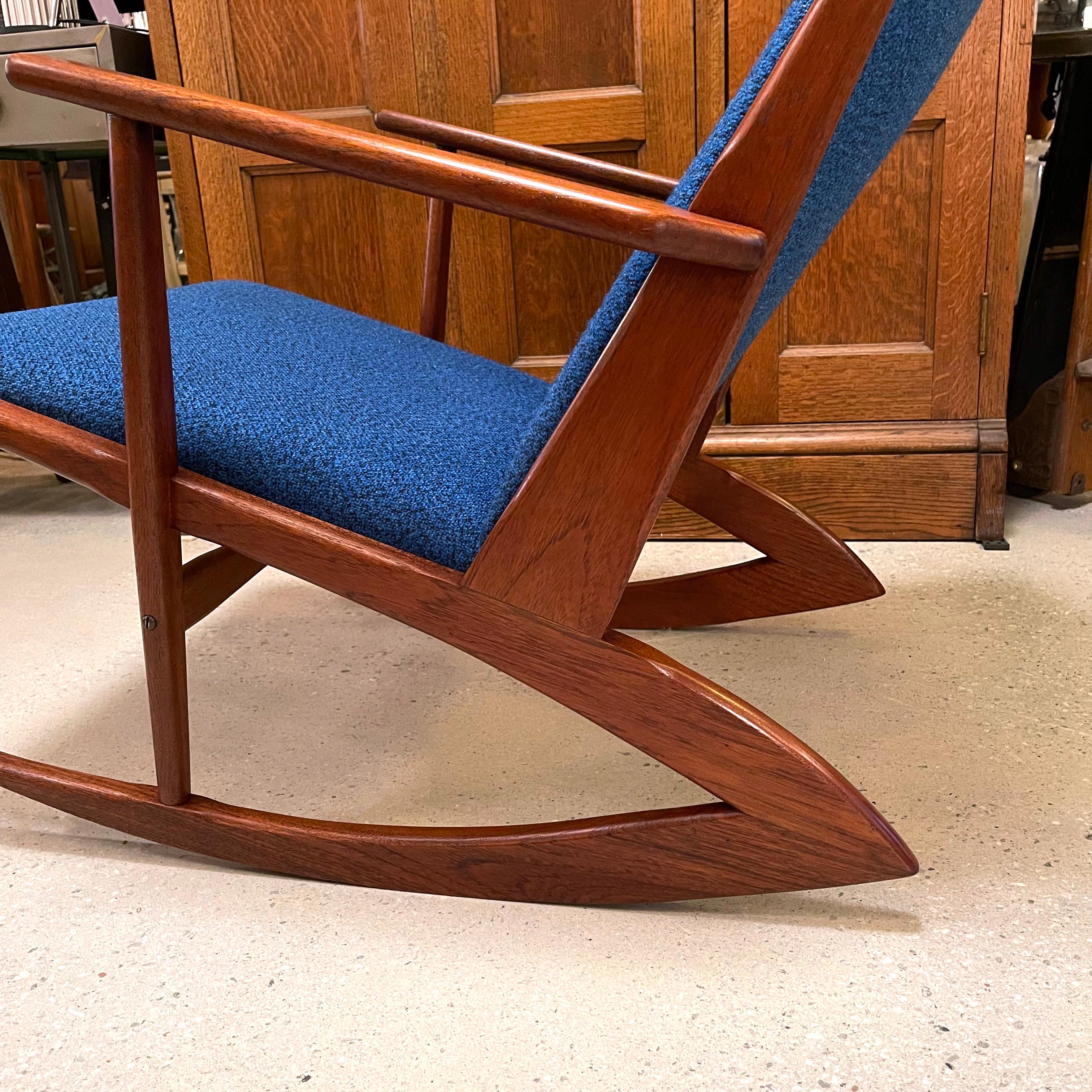 Danish Modern Teak Rocking Chair by Holgar Georg Jensen In Good Condition In Brooklyn, NY