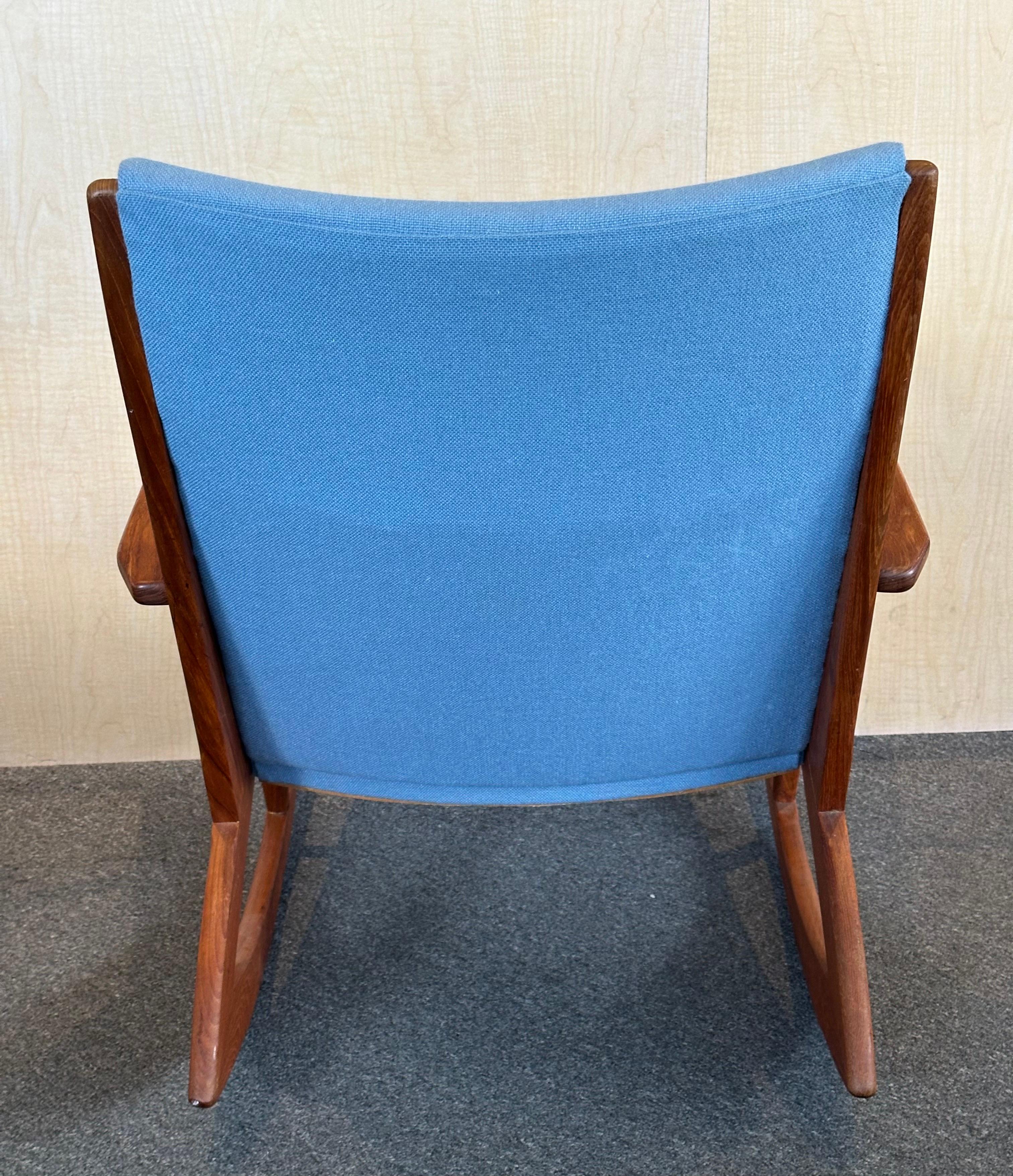Danish Modern Teak Rocking Chairs by Holger Georg Jensen for Tonder Mobelvaerk For Sale 6