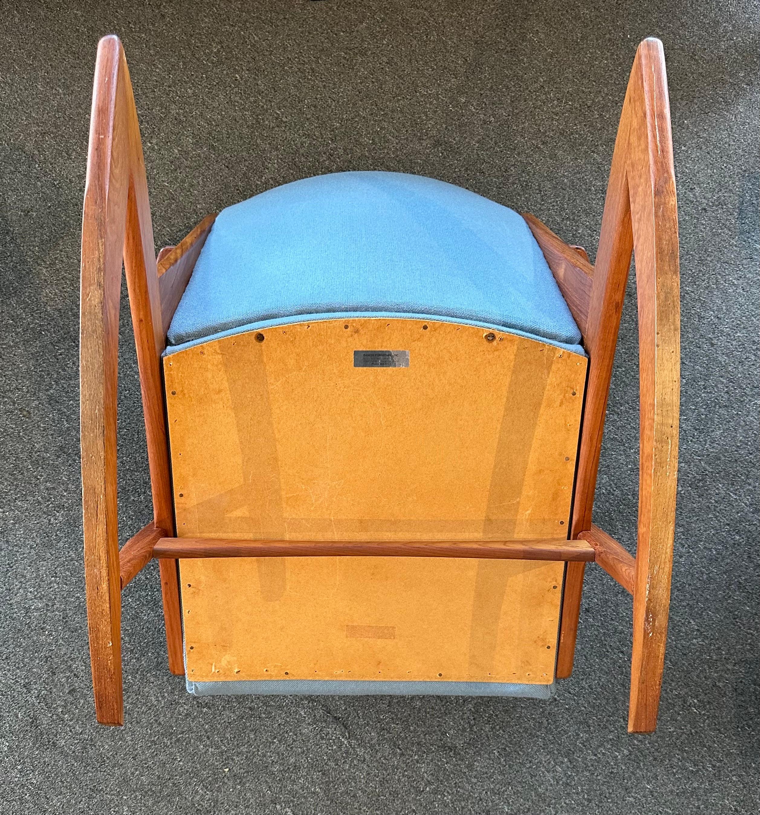 Danish Modern Teak Rocking Chairs by Holger Georg Jensen for Tonder Mobelvaerk For Sale 7