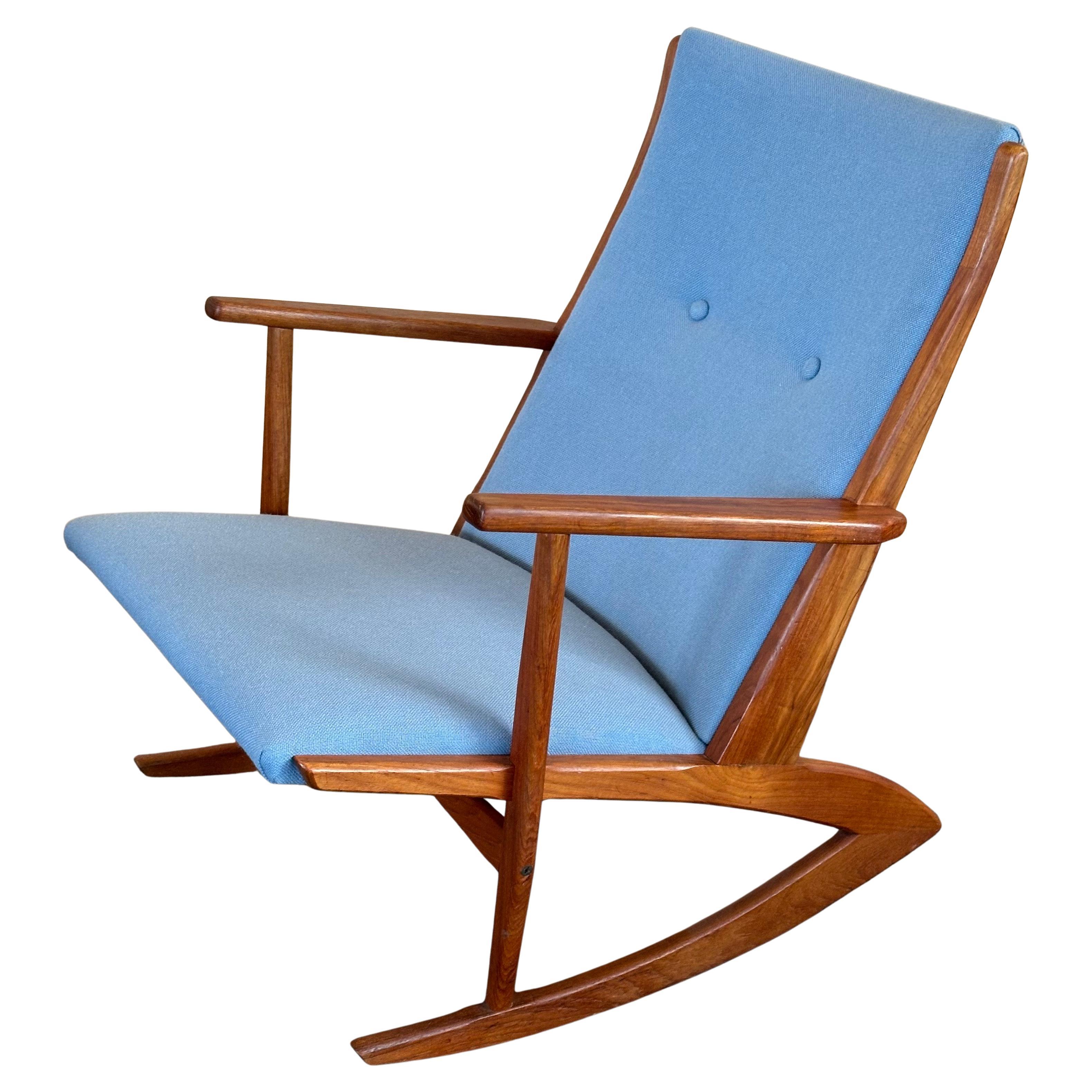 Danish Modern Teak Rocking Chairs by Holger Georg Jensen for Tonder Mobelvaerk For Sale 9