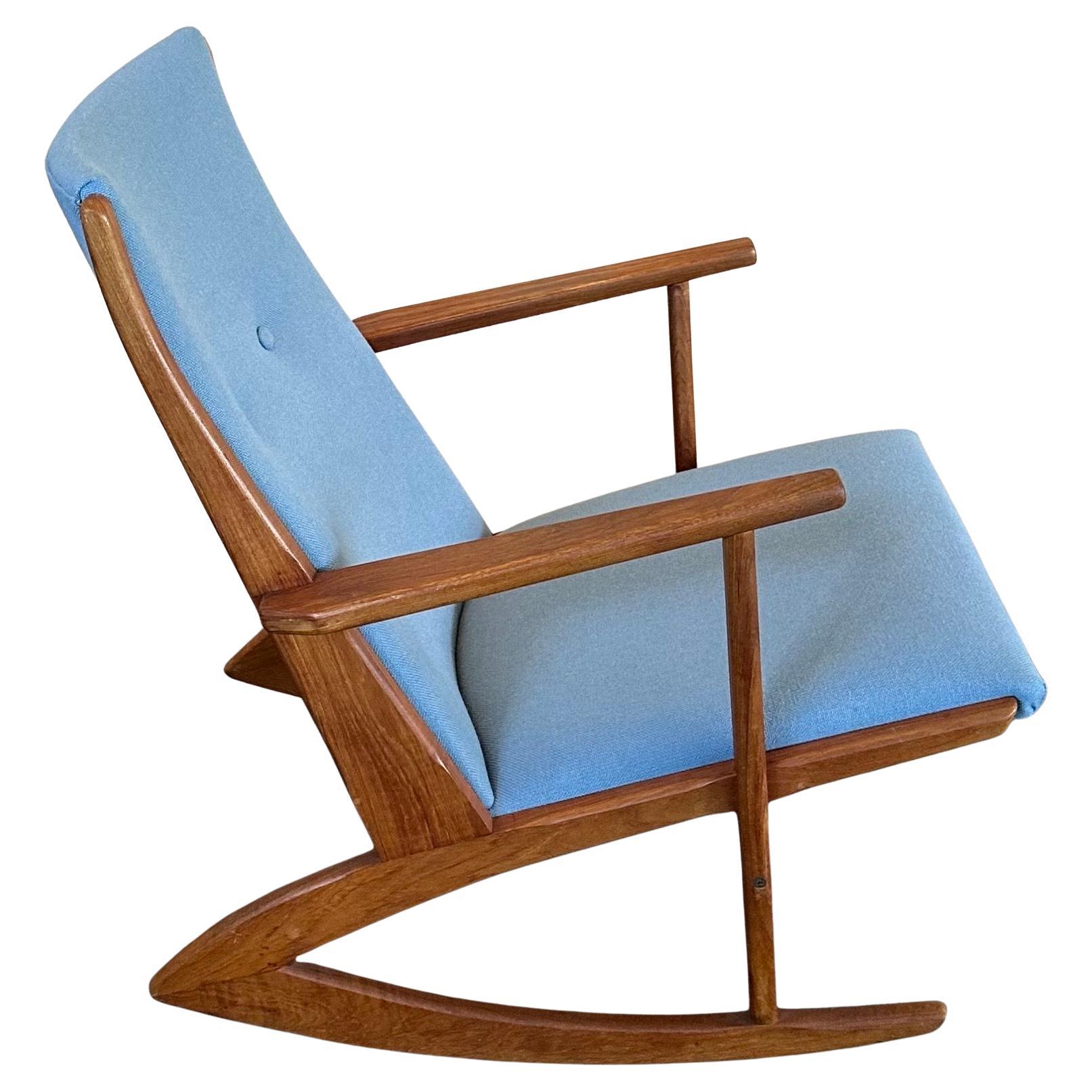 Scandinavian Modern Danish Modern Teak Rocking Chairs by Holger Georg Jensen for Tonder Mobelvaerk For Sale