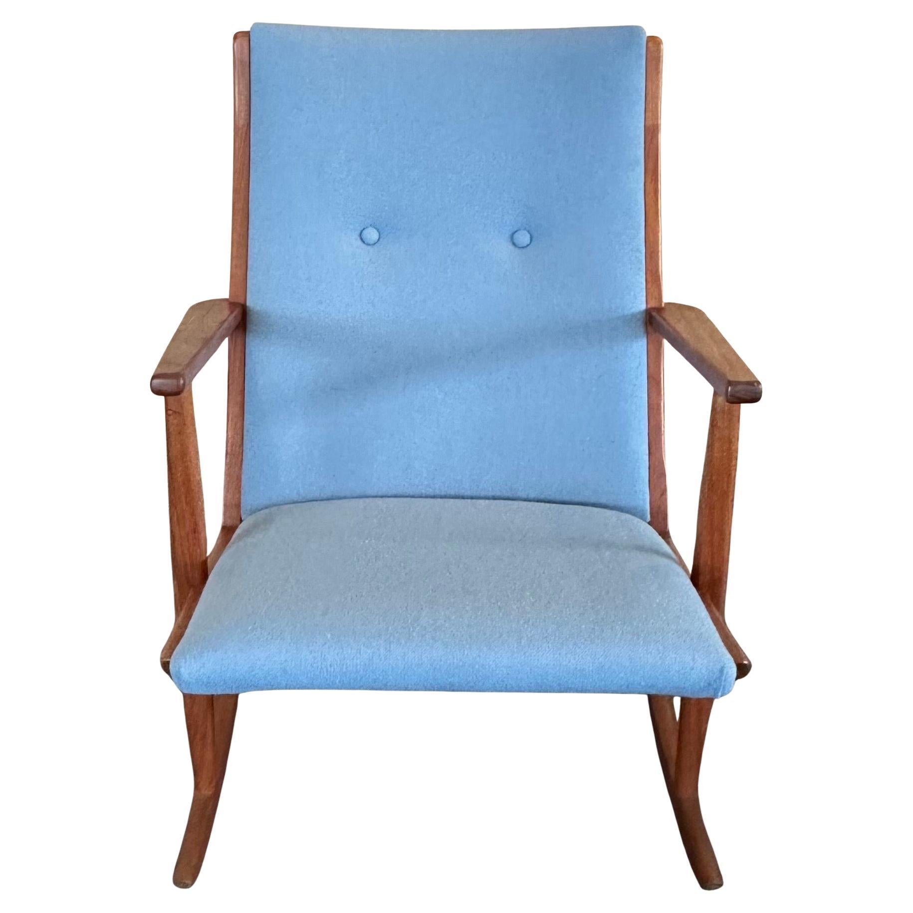 Danish Modern Teak Rocking Chairs by Holger Georg Jensen for Tonder Mobelvaerk In Good Condition For Sale In San Diego, CA