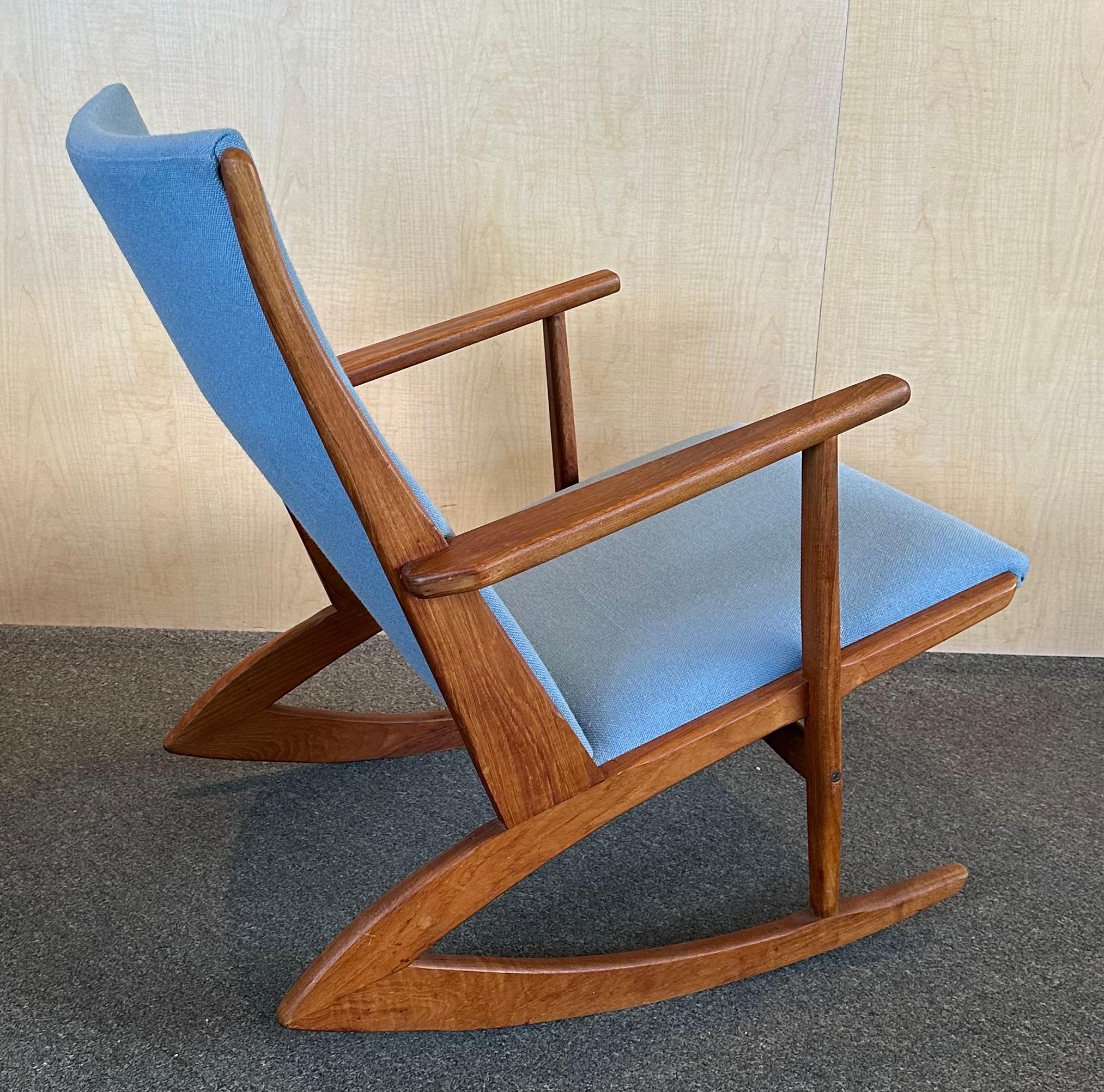 Danish Modern Teak Rocking Chairs by Holger Georg Jensen for Tonder Mobelvaerk For Sale 2