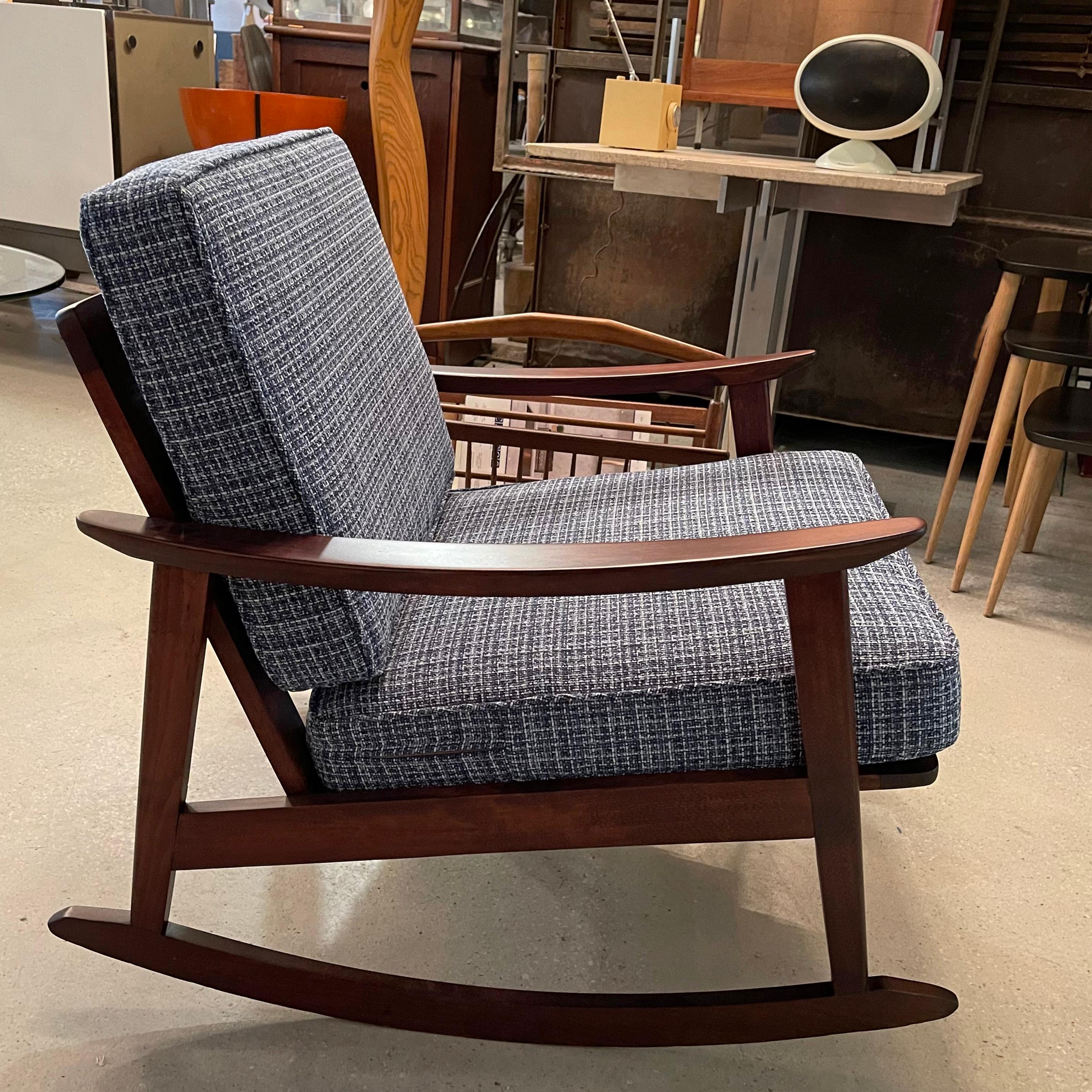 Danish Modern Teak Rocking Lounge Chair 3