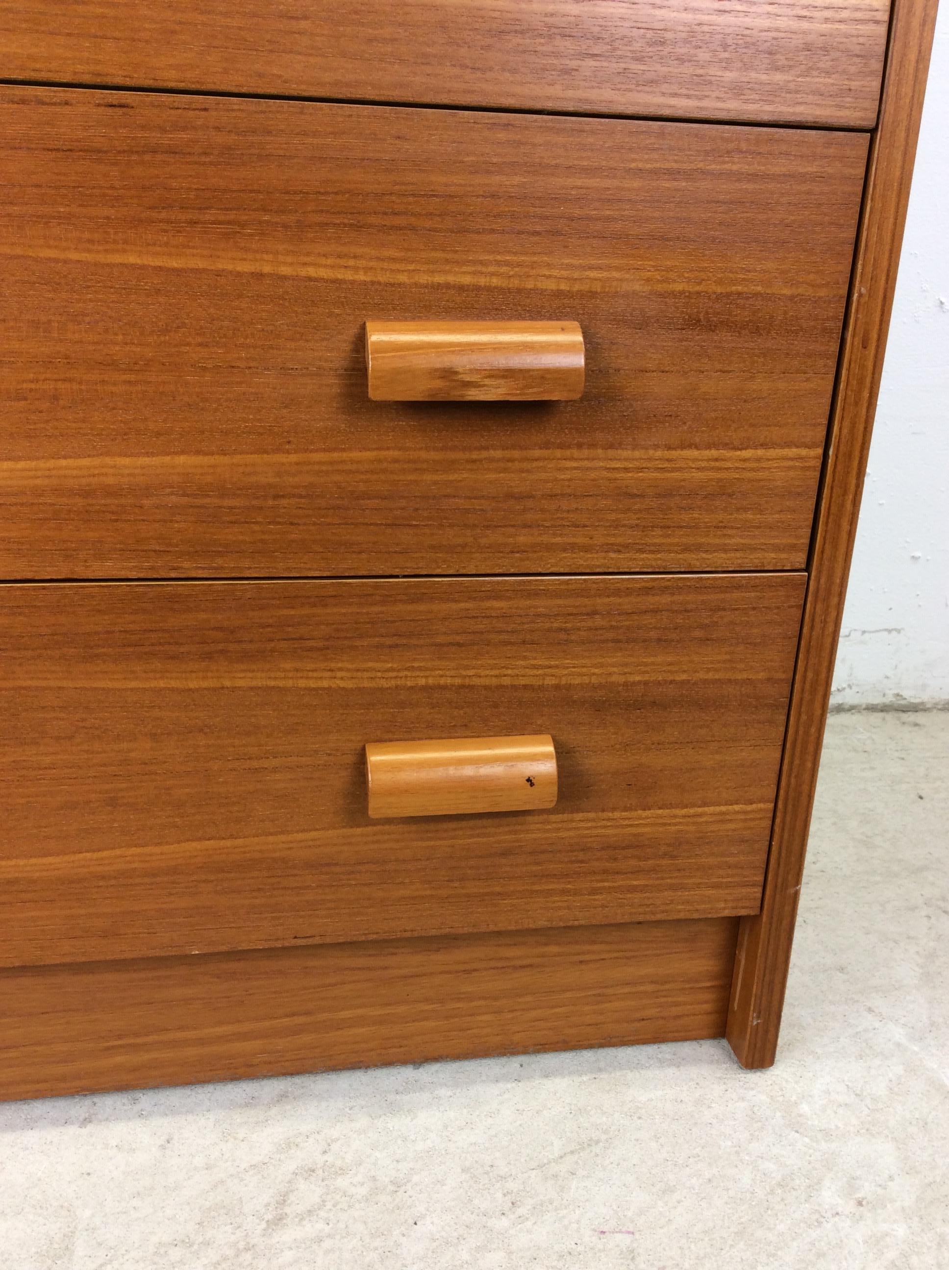 Danish Modern Teak Roll Top Writing Desk with 3 Drawers 2