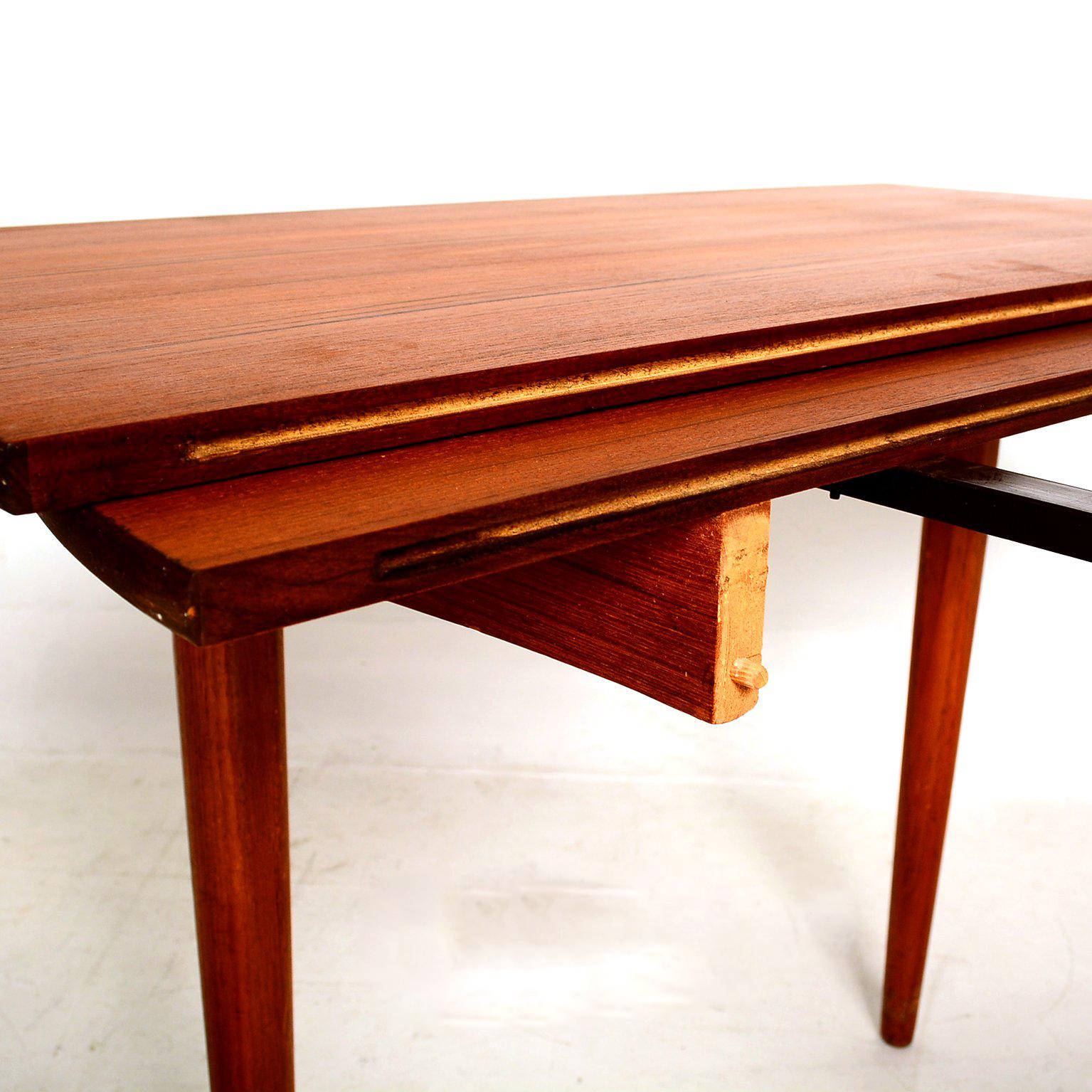 danish teak round dining table