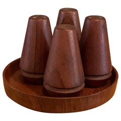 Danish Modern Teak Salt And Pepper Set by Ludvig Pontoppidan