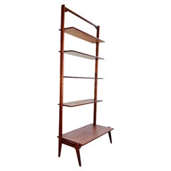 Danish Modern Teak Sculptural Bookshelf by Erik Buch