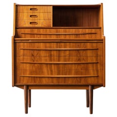 Danish Modern Teak Secretary Desk by Gunnar Falsig