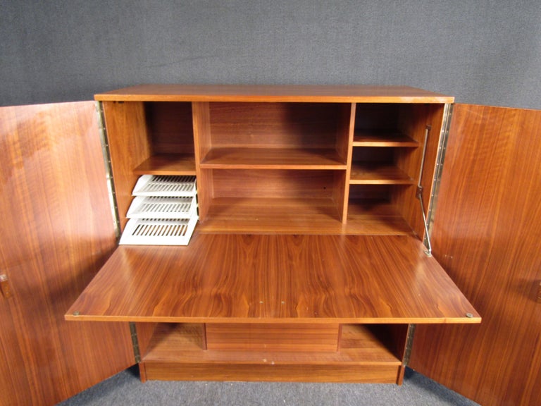 Danish Modern Teak Secretary Desk For Sale 3
