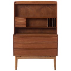 Danish Modern Teak Secretary Desk