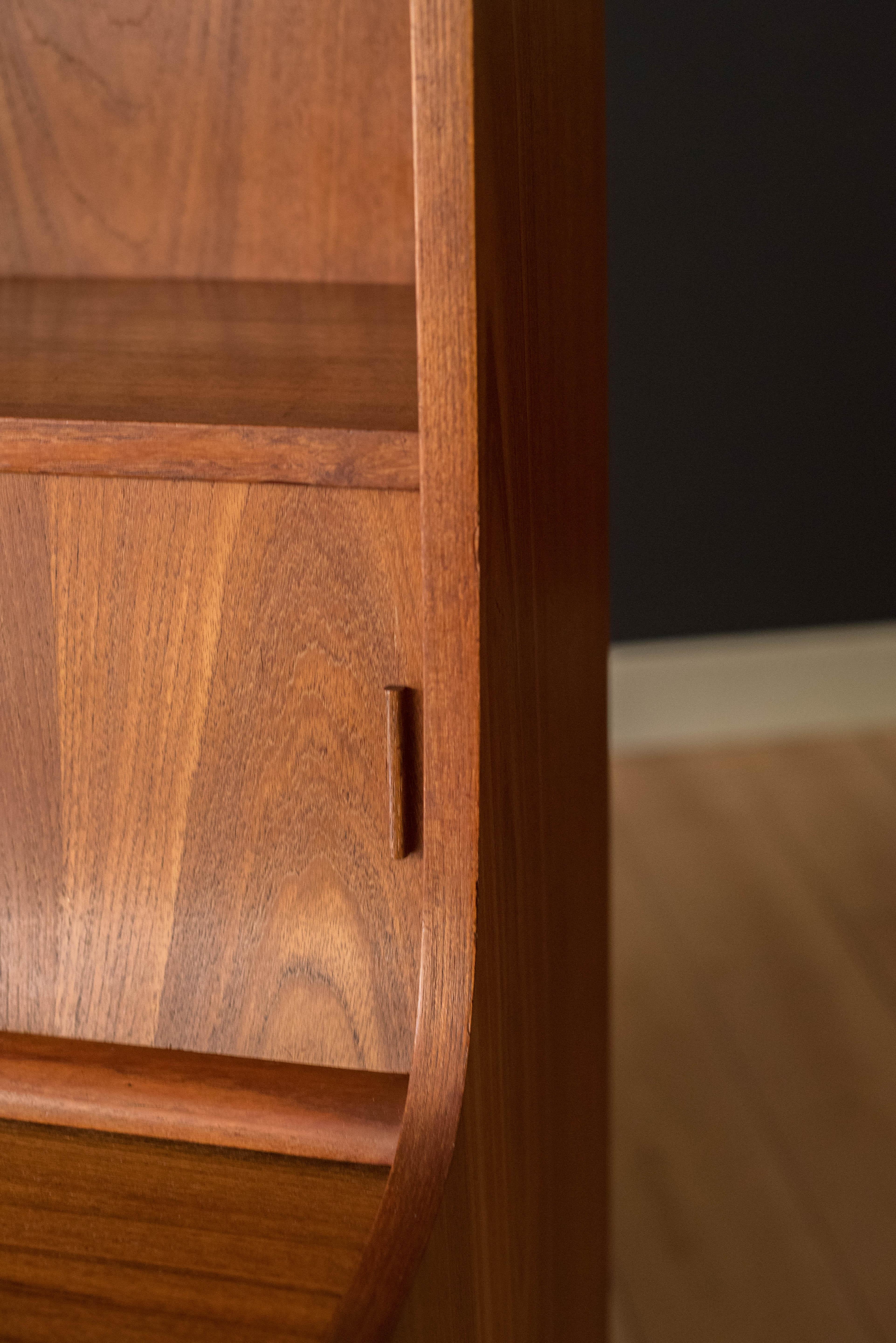 Danish Modern Teak Secretary Desk with Hutch 6