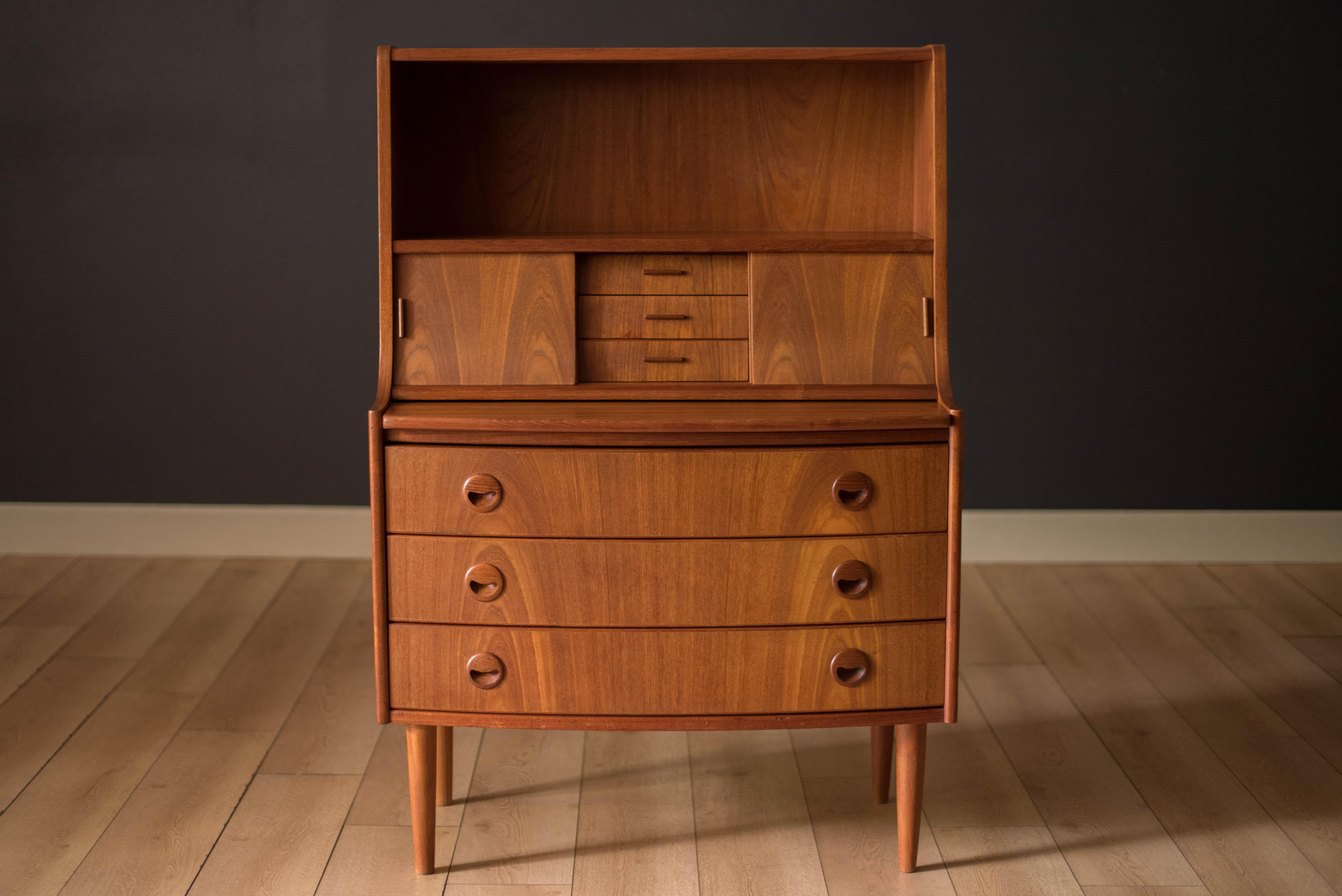 modern secretary desk with hutch