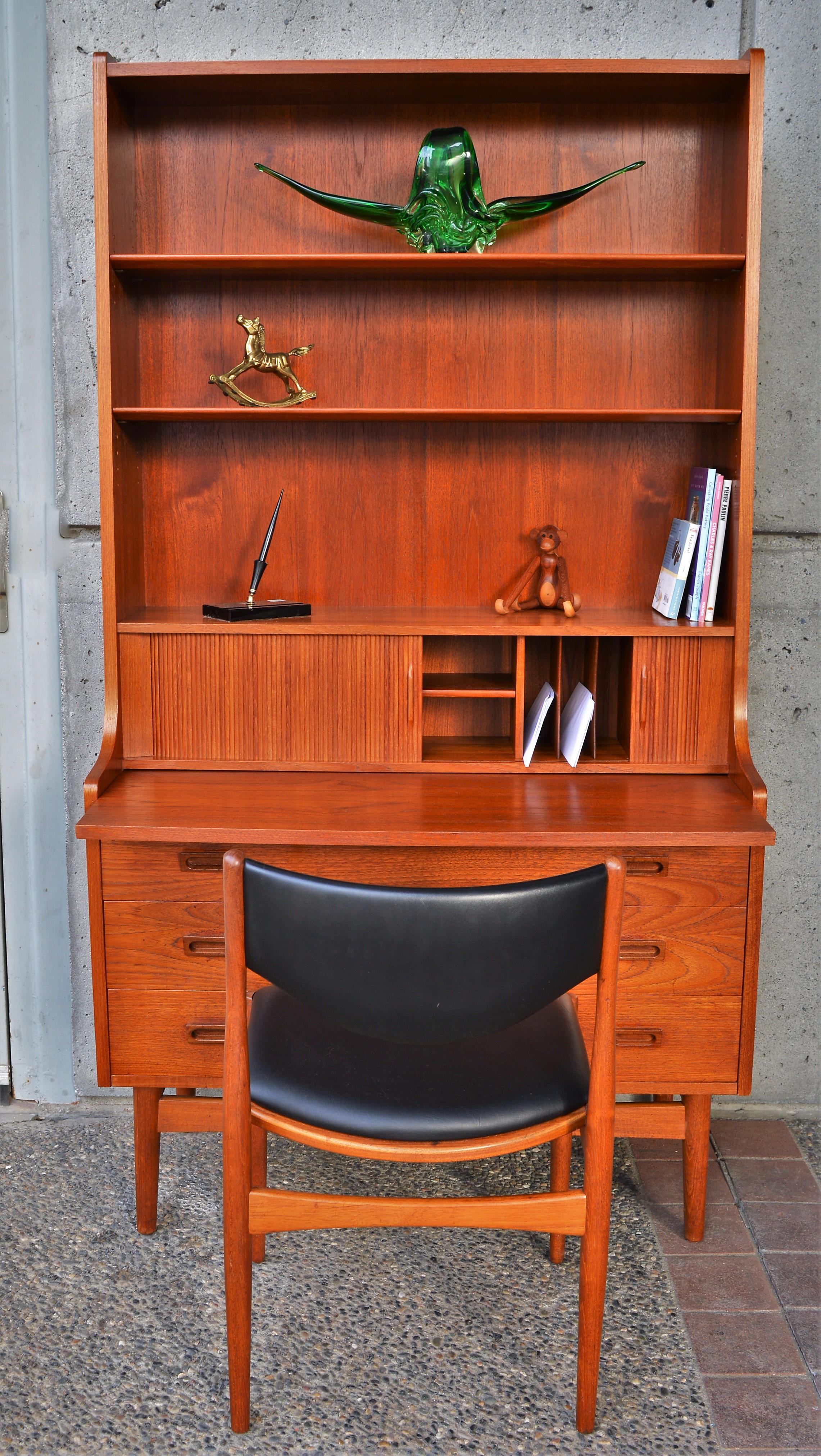 Mid-Century Modern Danish Modern Teak Secretary/Dresser by Johannes Sorth for Bornholm Mobelfabrik