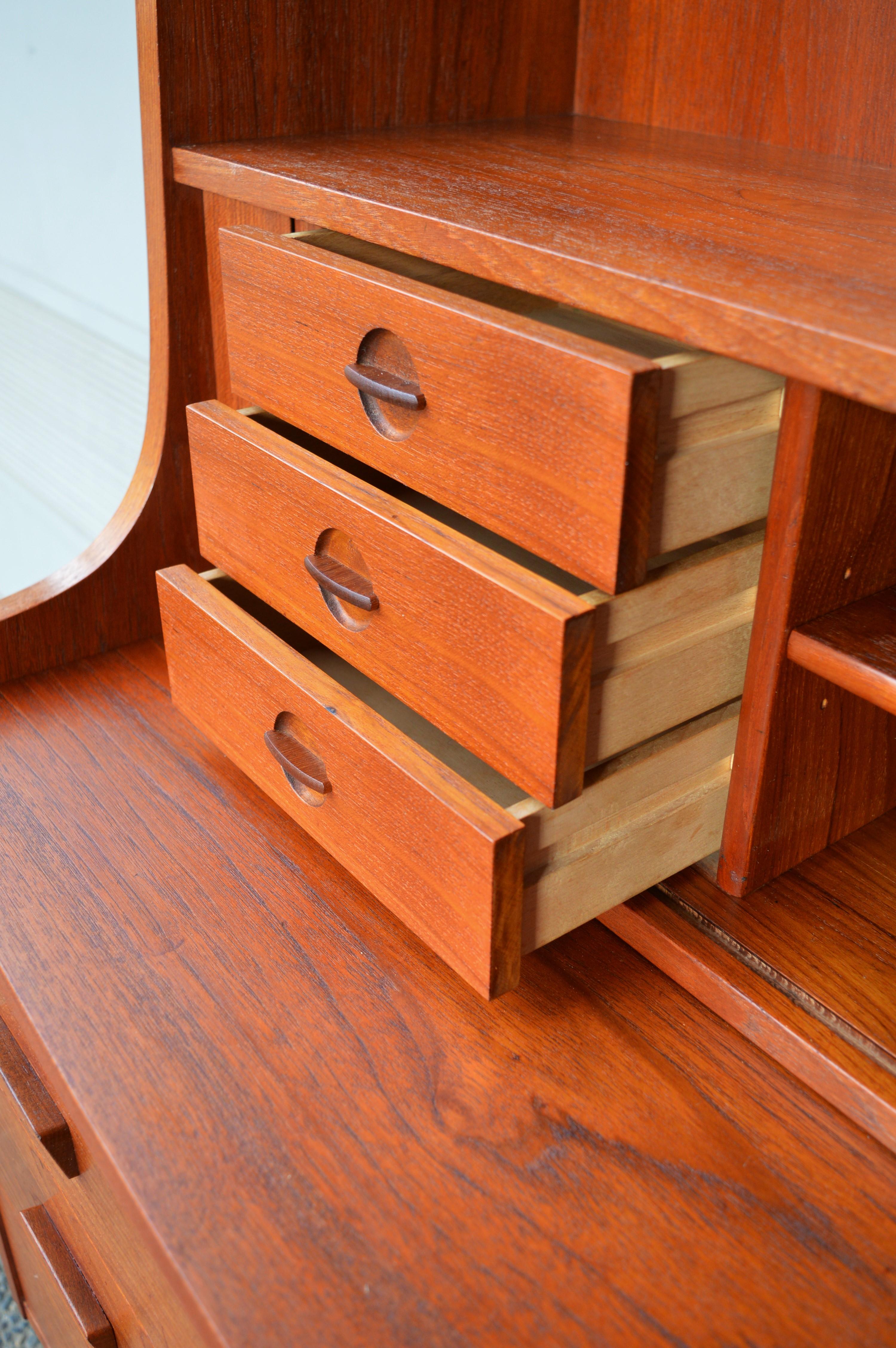 Danish Modern Teak Secretary/Dresser by Johannes Sorth for Bornholm Mobelfabrik 3