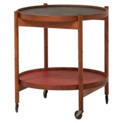 Carrello da portata moderno danese in teak di Hans Bølling, anni '60