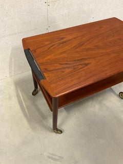 Danish Modern Teak Serving Trolley or Bar Cart, Denmark, 1960s, Mid-Century Scan