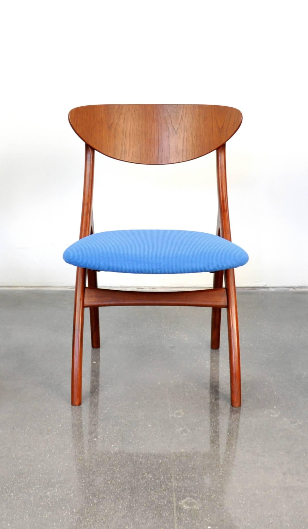 Danish Modern Teak Side Chair In Good Condition In Miami, FL