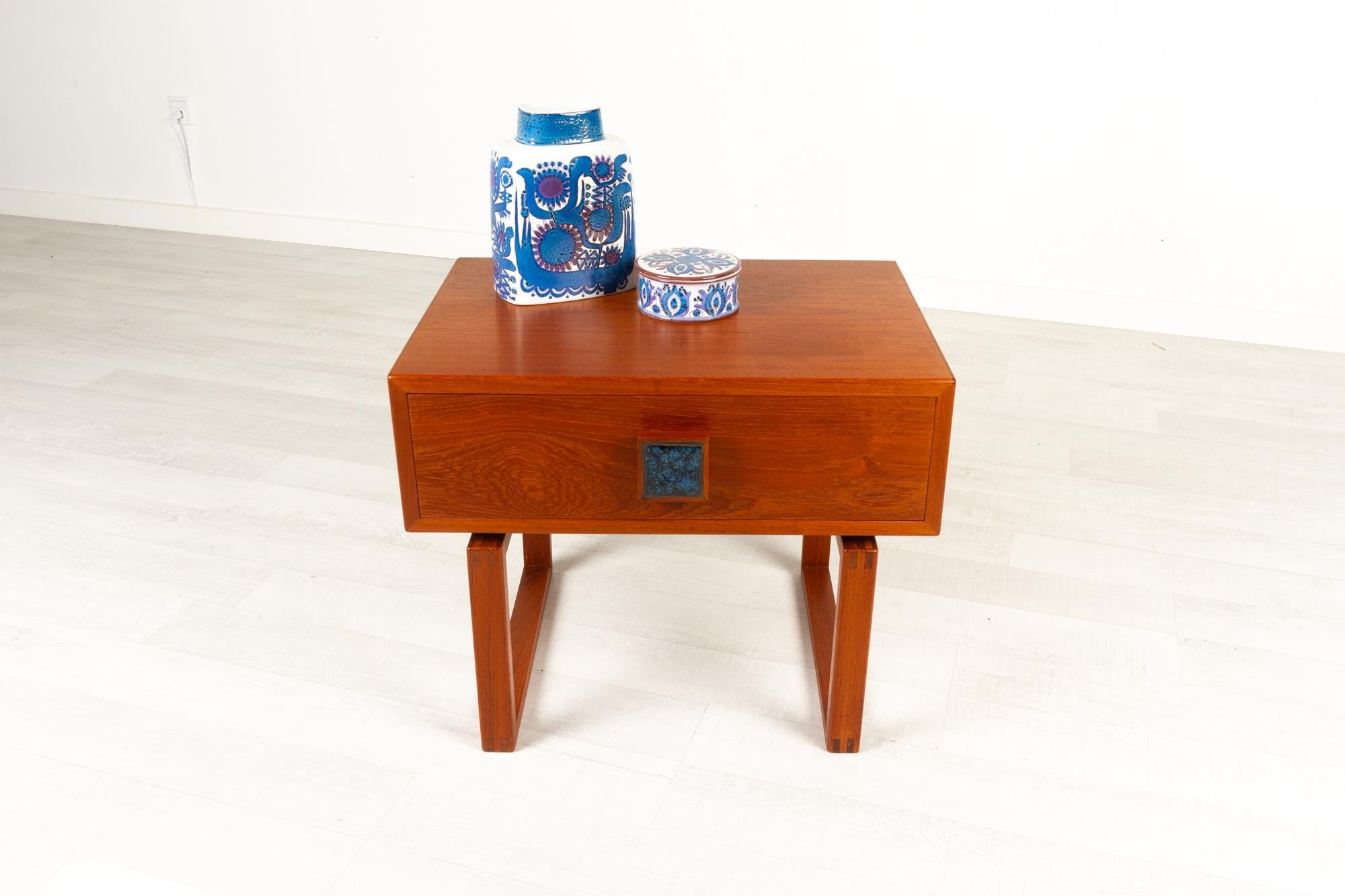 Danish Modern Teak Side Table, 1960s 11