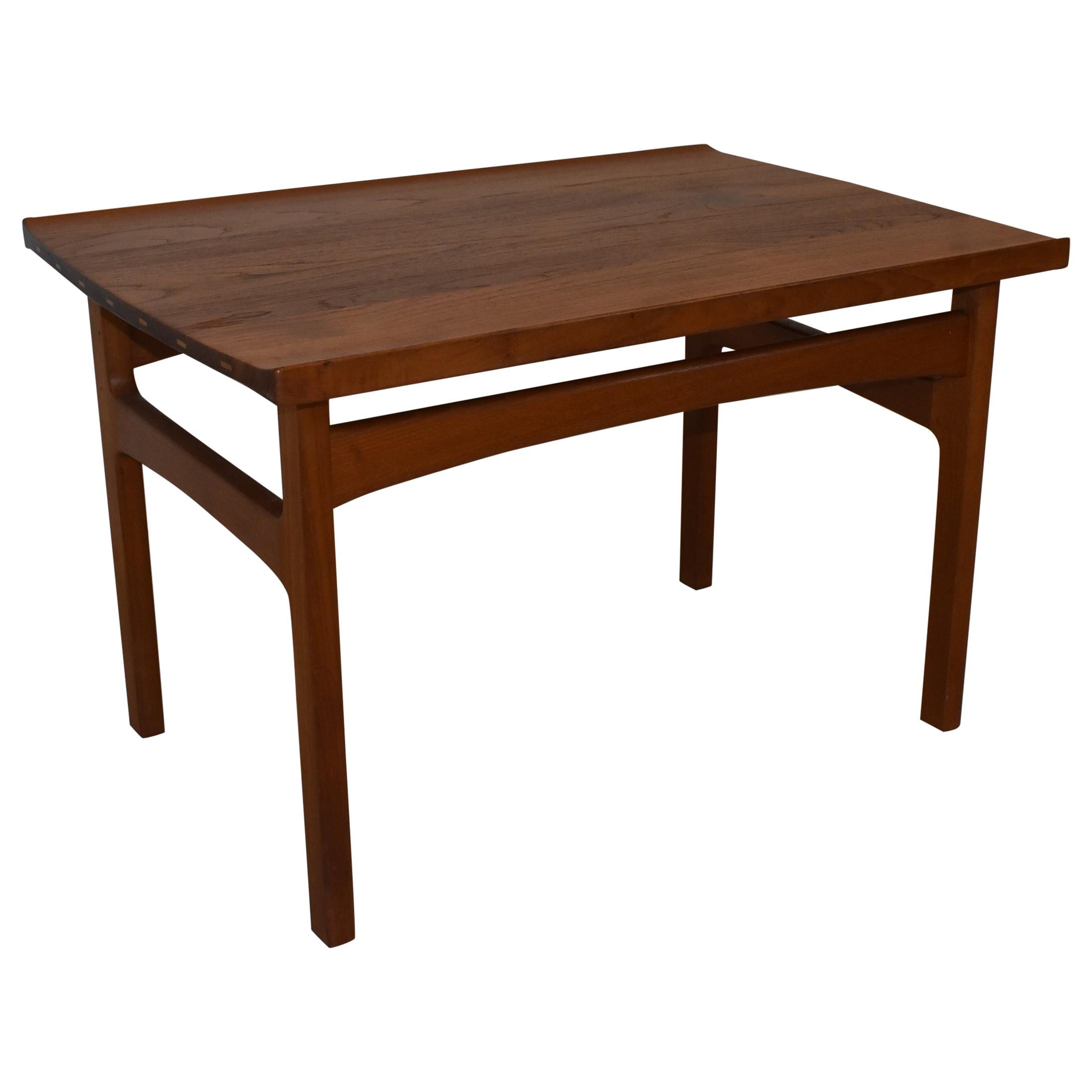 Danish Modern Teak Side Table by Larsen Saffle Design For Sale