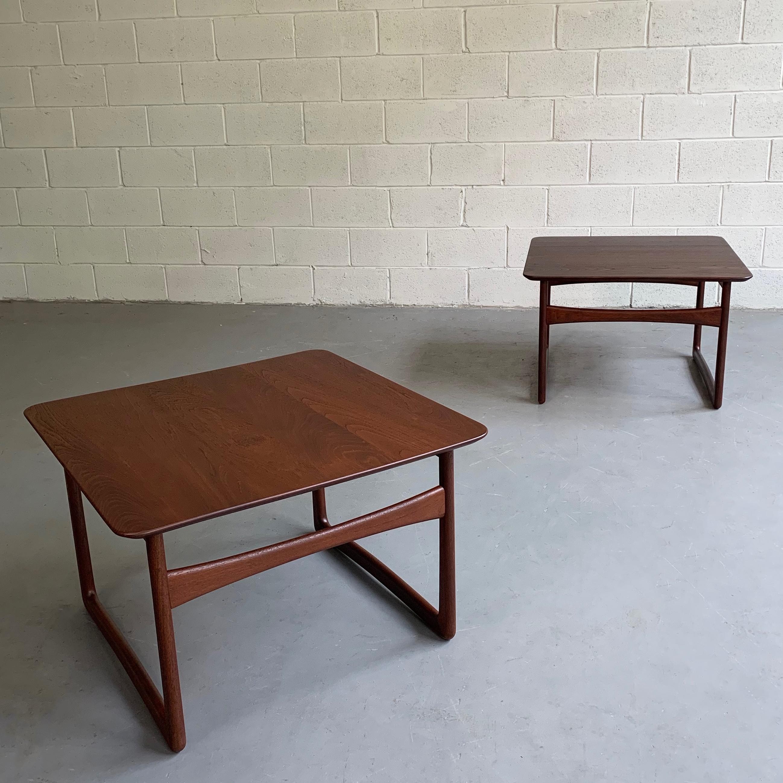 American Danish Modern Teak Side Table by Peter Hvidt & Orla Mølgaard-Nielsen For Sale