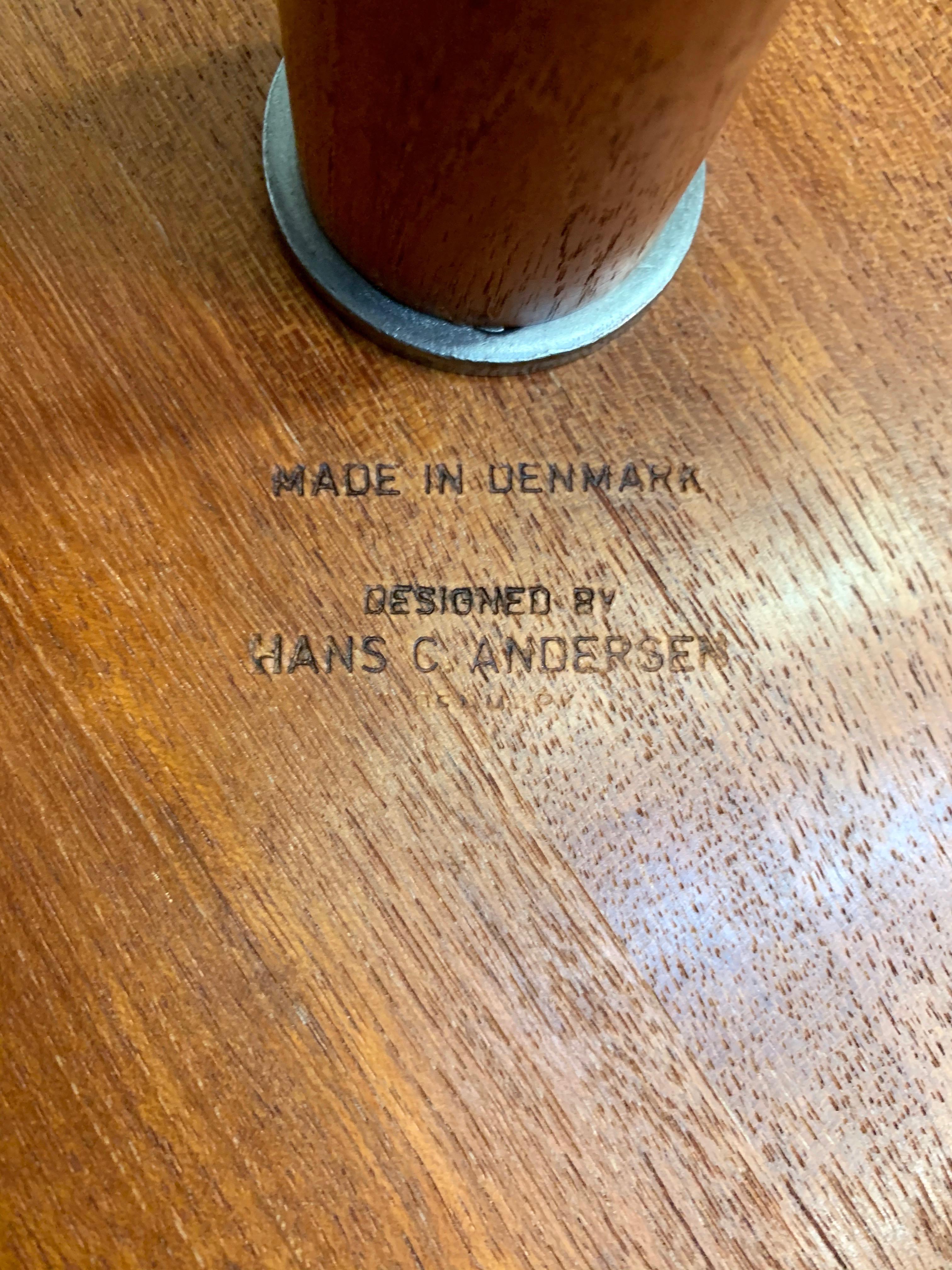 Danish Modern Teak Side Table Designed by Hans Andersen 4