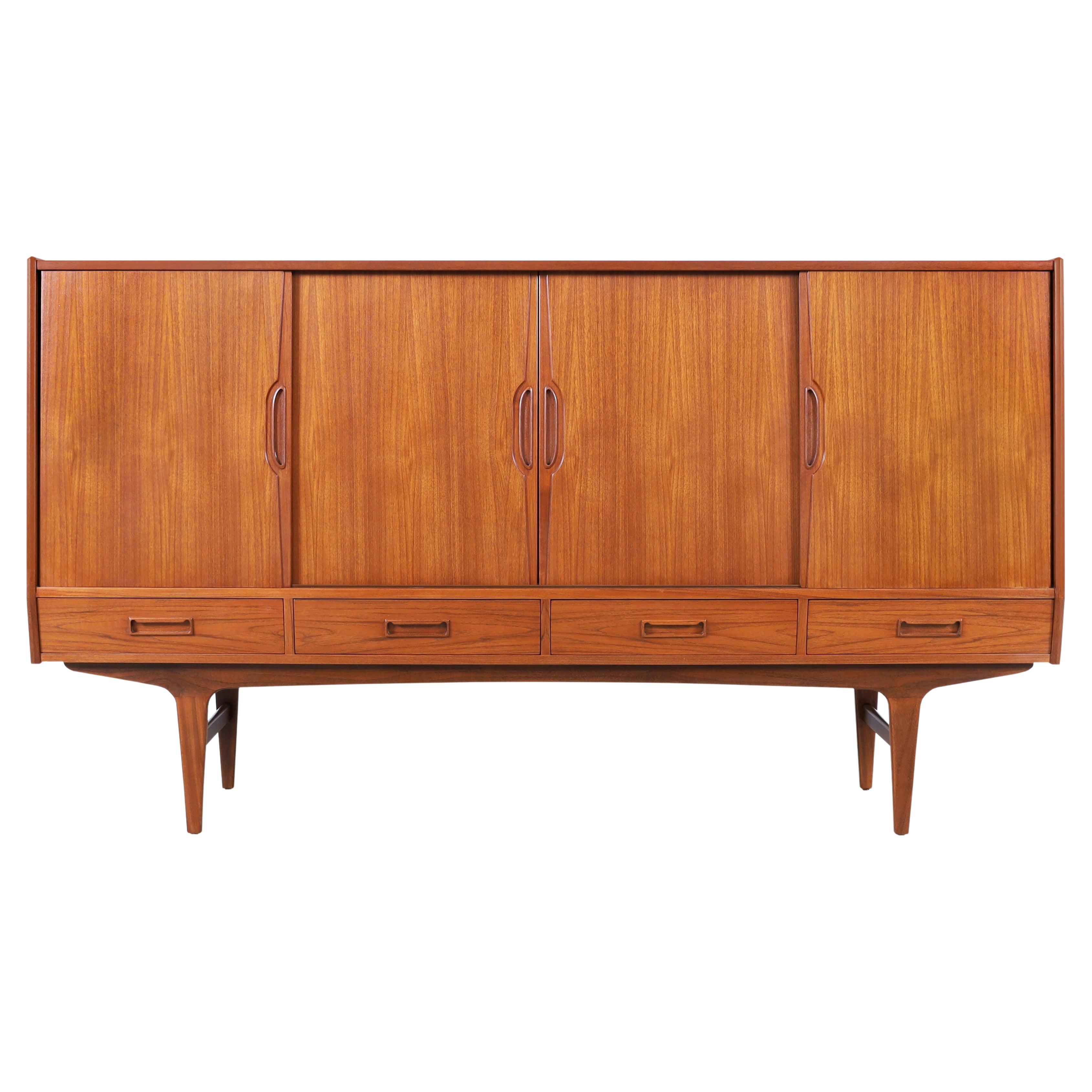 Danish Design Sideboard by Knud Nielsen for Losning Mobelfabrik in Teak at 1stDibs knud