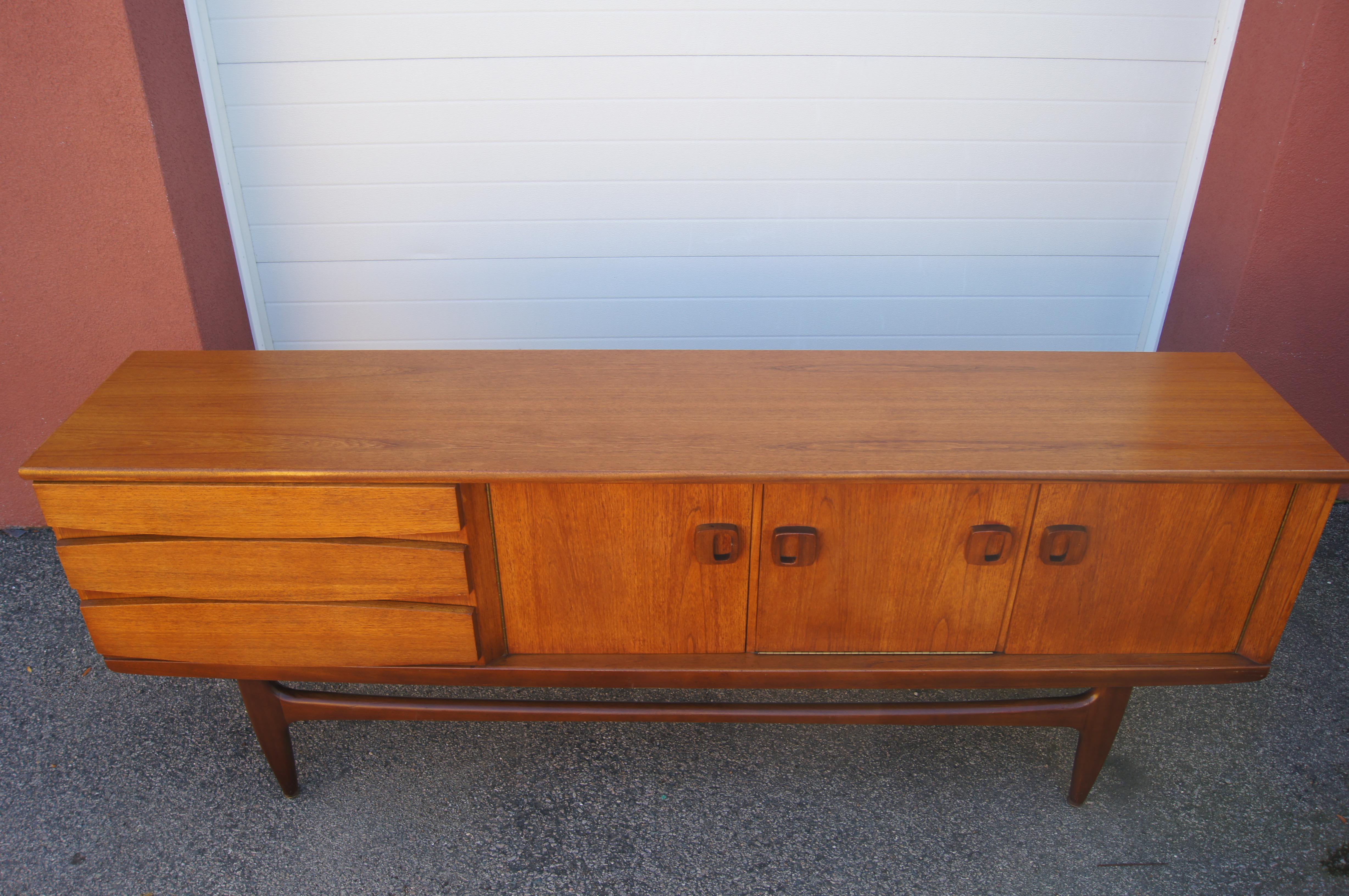 Scandinavian Modern Danish Modern Teak Sideboard For Sale