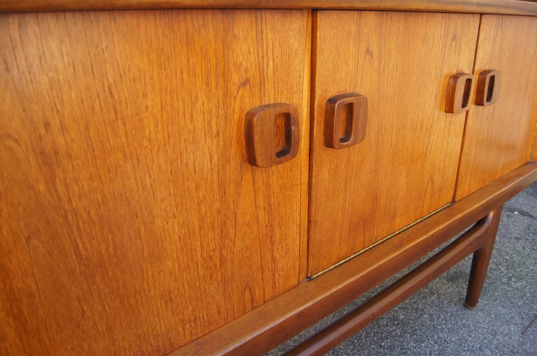 View of Danish Modern Teak Sideboard For Sale at 1stDibs