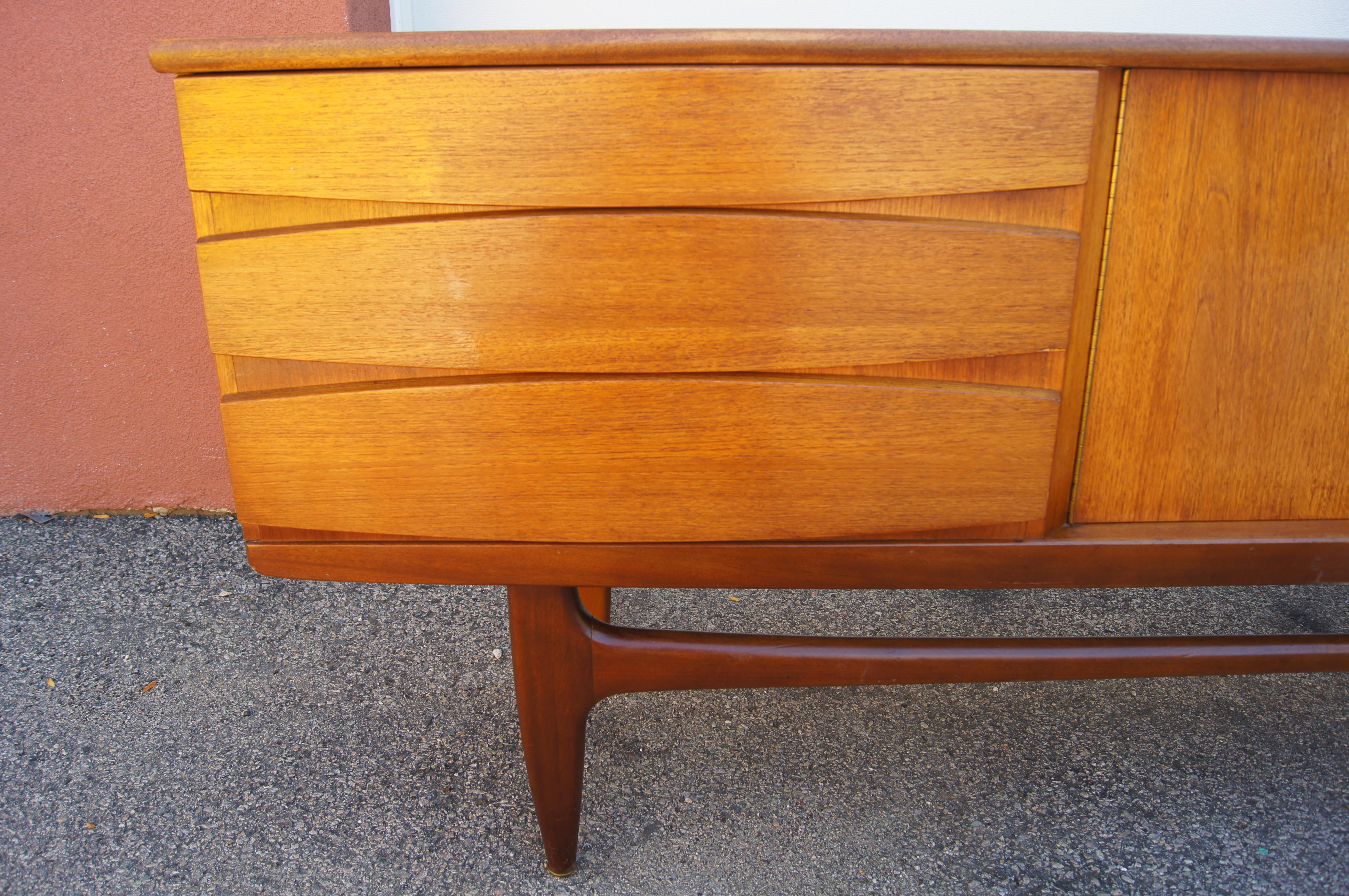 Danish Modern Teak Sideboard For Sale 1