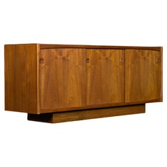 Vintage Danish Modern Teak Sliding Door Credenza Media Cabinet by Laurits M Larsen