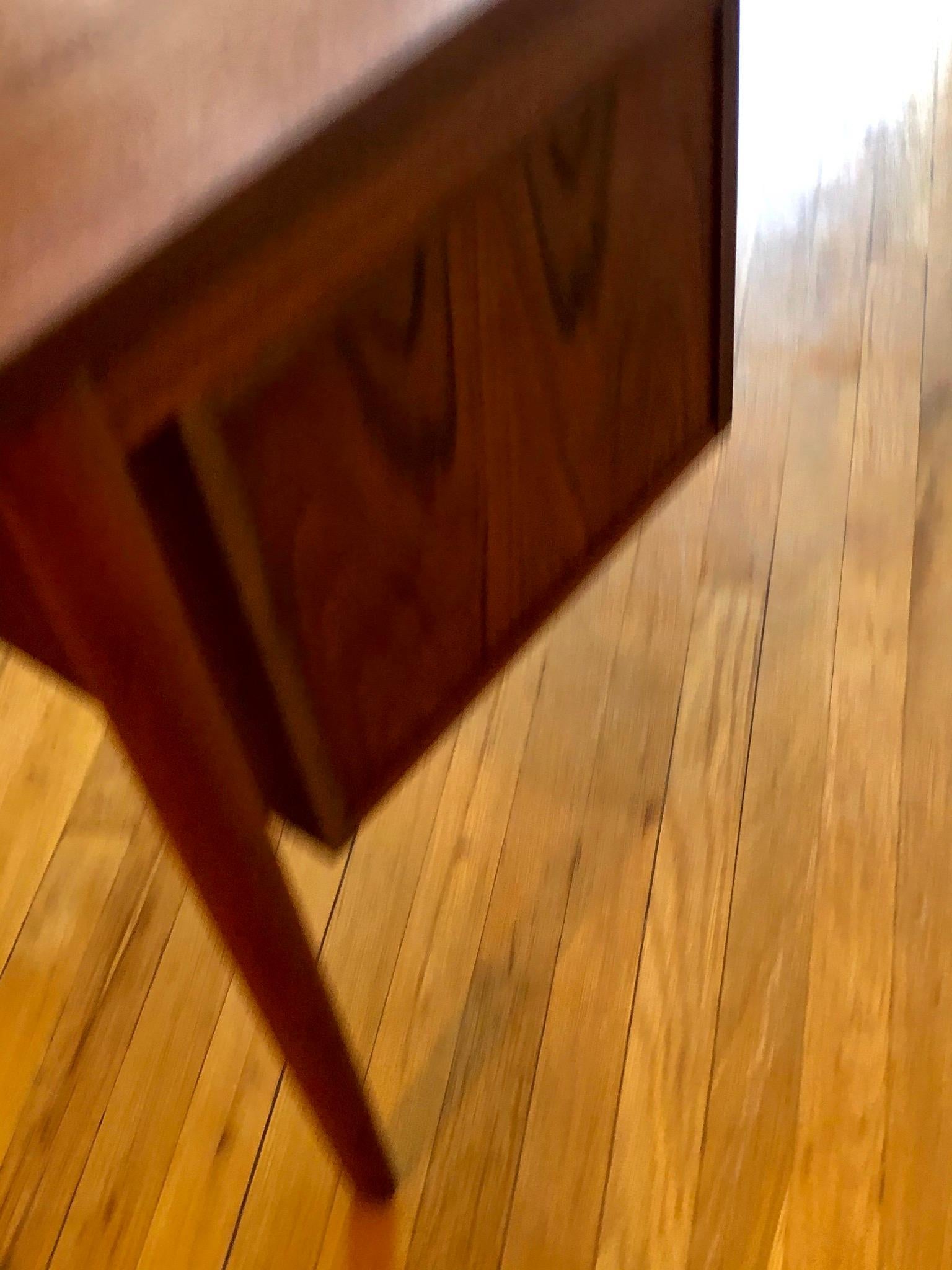 Danish Modern Teak Small Desk with Sliding Drawers for Left & Right Sided Person 2