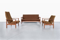 Danish Modern Teak Sofa and Chairs