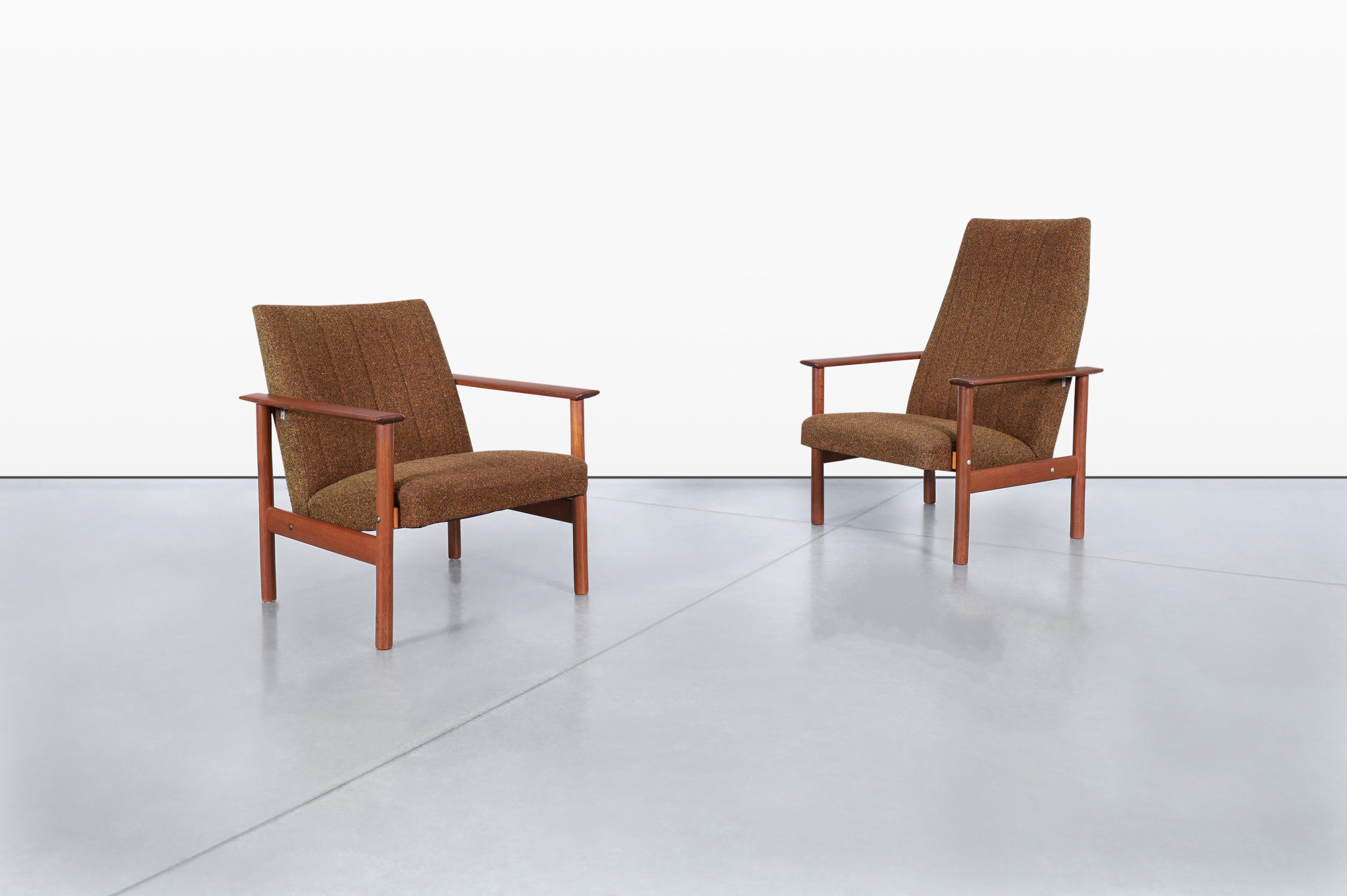 Danish Modern Teak Sofa and Chairs For Sale 2