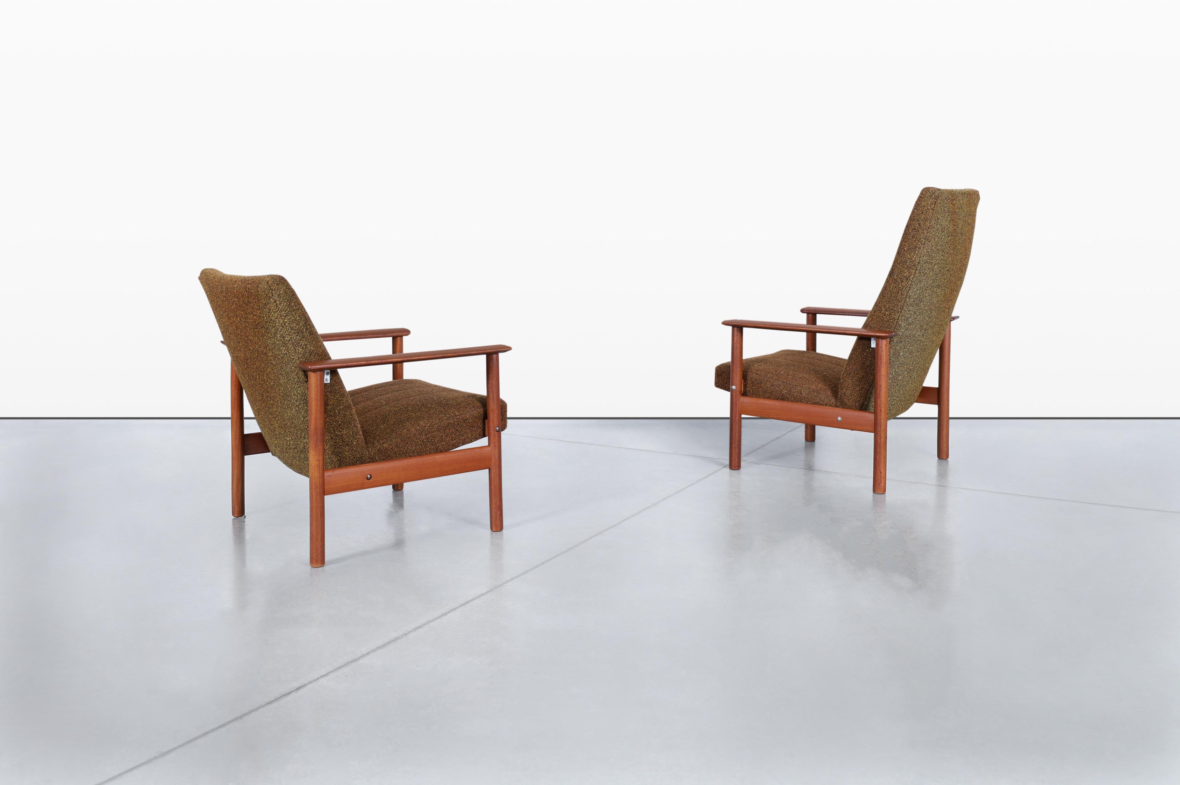 Danish Modern Teak Sofa and Chairs For Sale 3